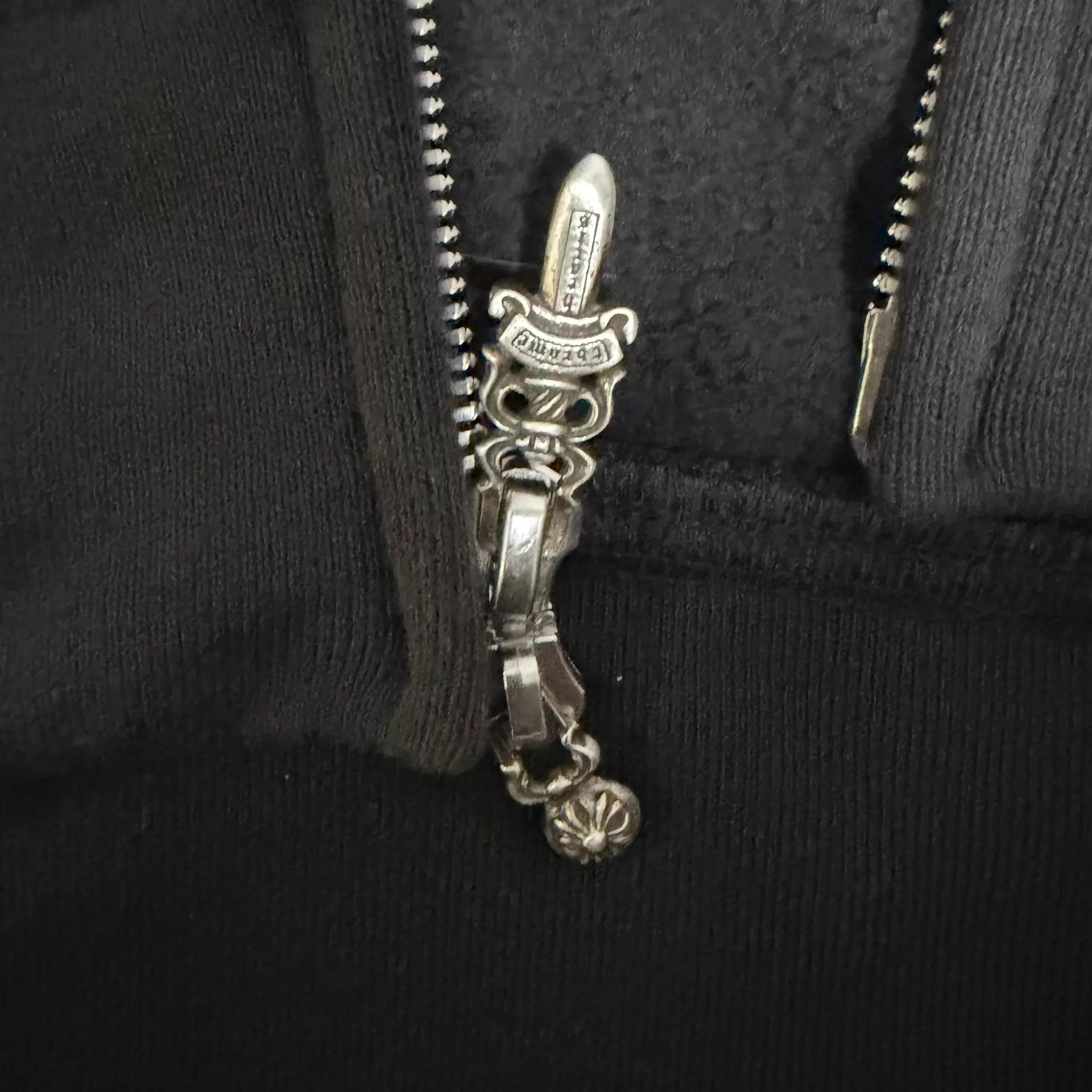 Chrome Hearts Chrome Hearts Black Cross Patch Zipper Hoodie M Size US M / EU 48-50 / 2 - 5 Thumbnail