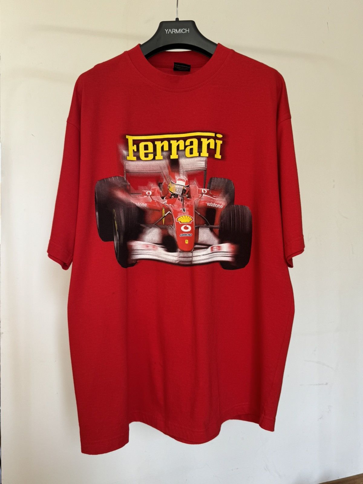Ferrari Vintage 2000 Ferrari Schumacher Racing Printed T Shirt Size US XL / EU 56 / 4 - 2 Thumbnail