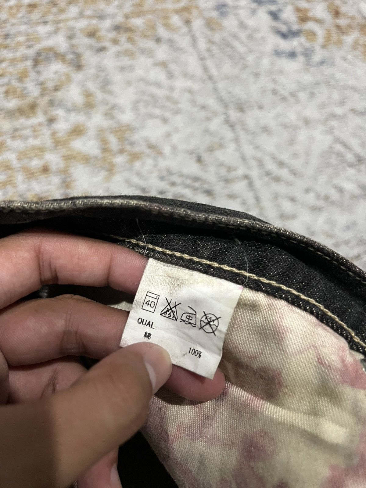 Japanese Brand × Vintage Glambs Japan Mudwash Distressed Denim Size US 33 - 8 Thumbnail