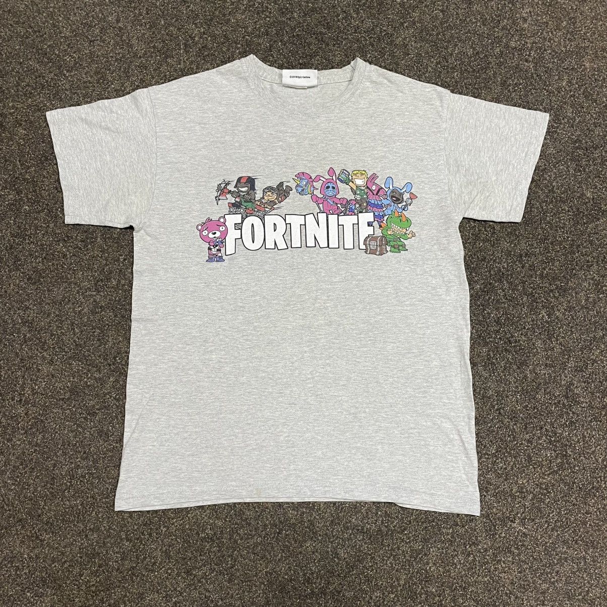 Vintage Y2K Fortnite Graphic Tee Video Game Streetwear Bleached S Size US S / EU 44-46 / 1 - 2 Thumbnail
