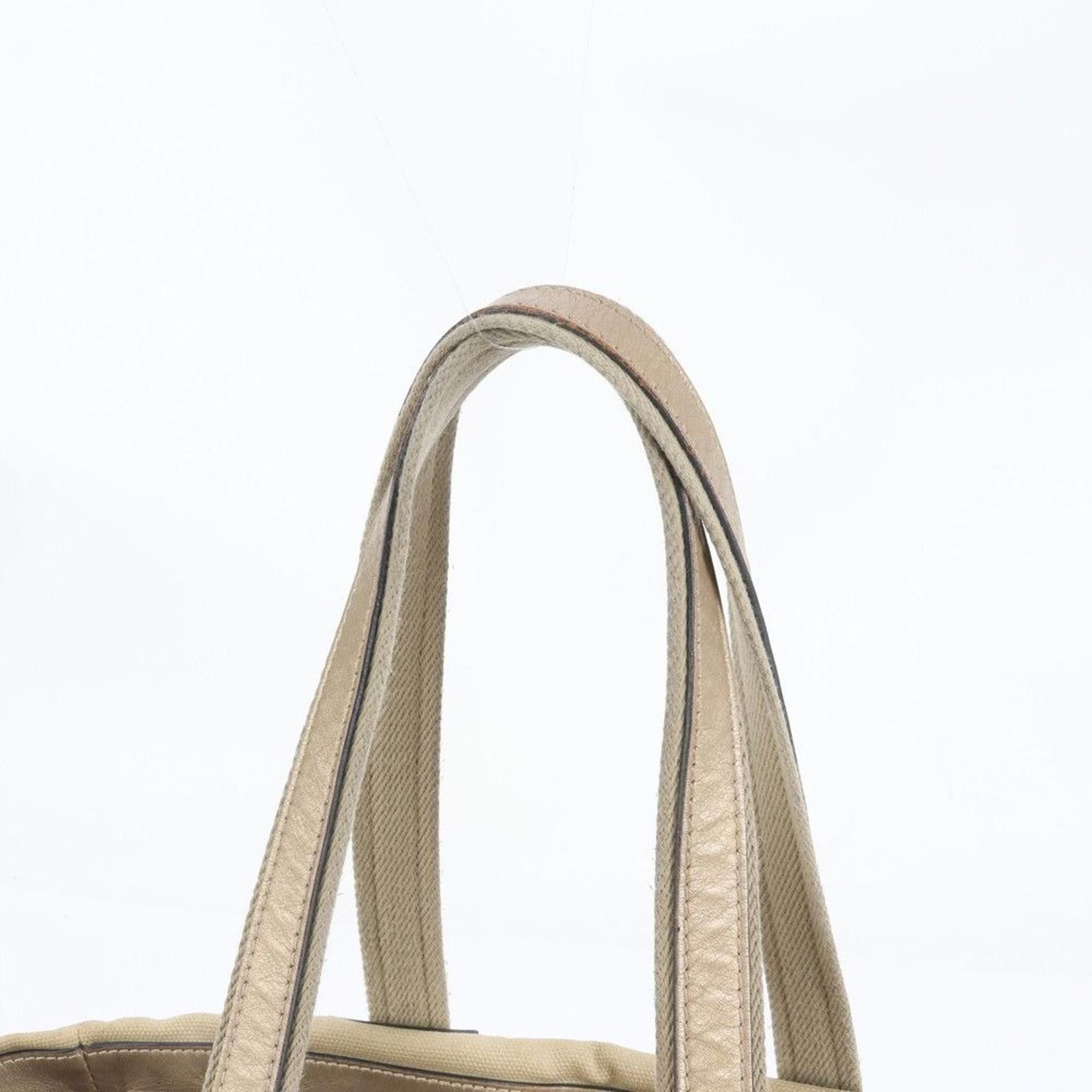 Loewe Loewe - Beige Canvas and Leather Tote Bag Size ONE SIZE - 3 Thumbnail