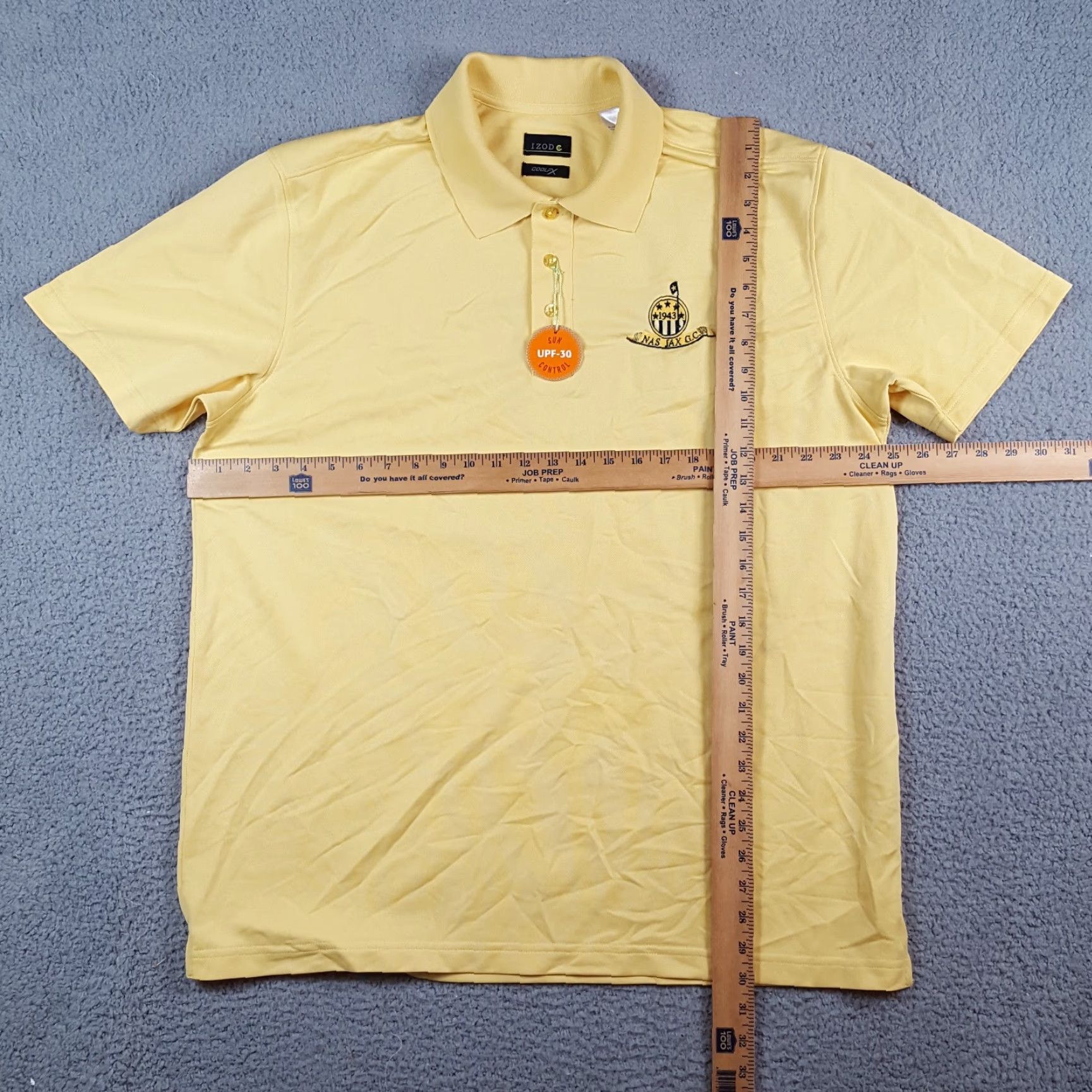 Izod VINTAGE IZOD NAS JAX Golf Club Preppy Yellow Breathable Polo Mens XL Shirt Size US XL / EU 56 / 4 - 8 Thumbnail