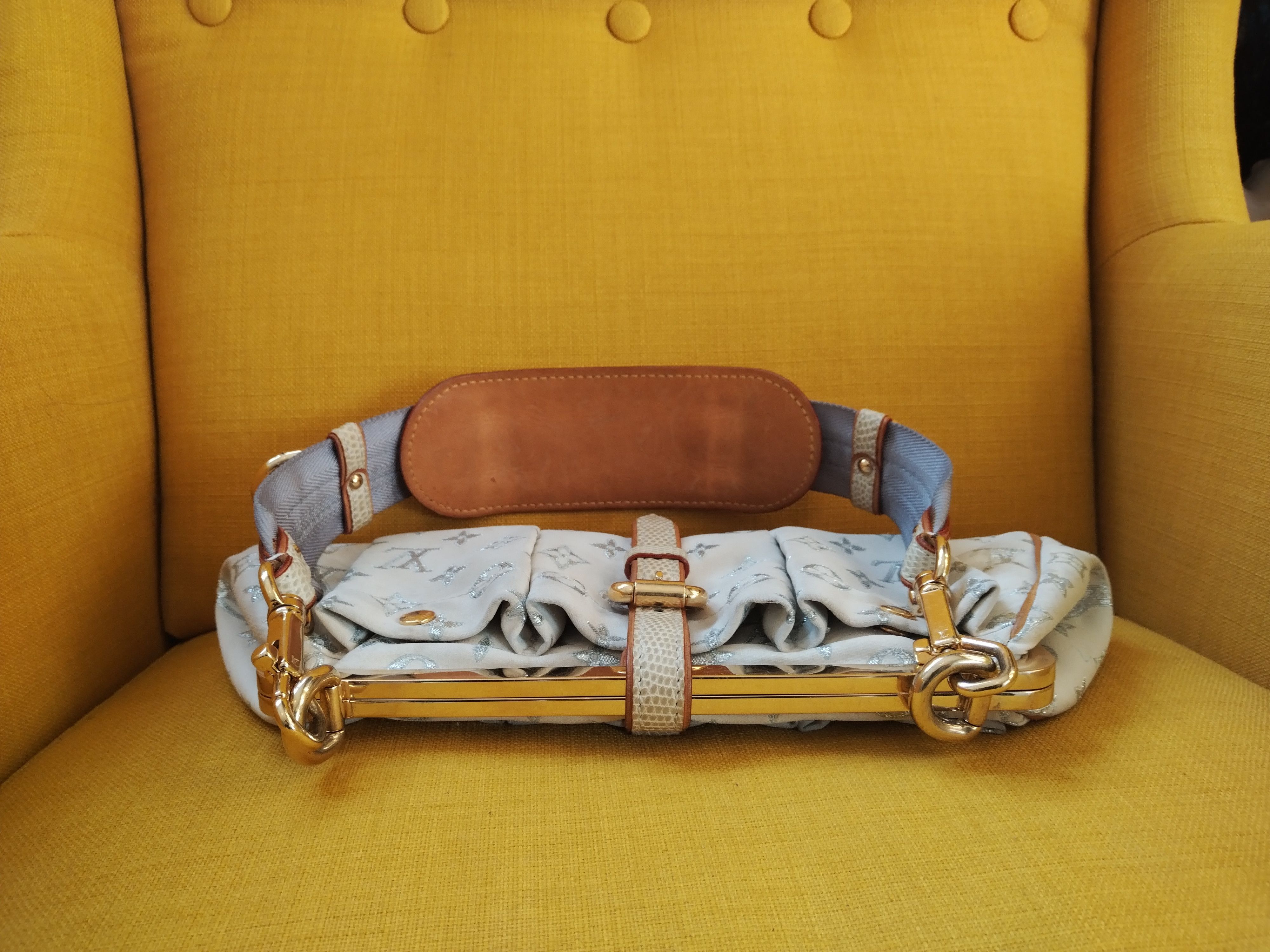 Louis Vuitton Louis vuitton rare / satin and lizard Size ONE SIZE - 9 Thumbnail