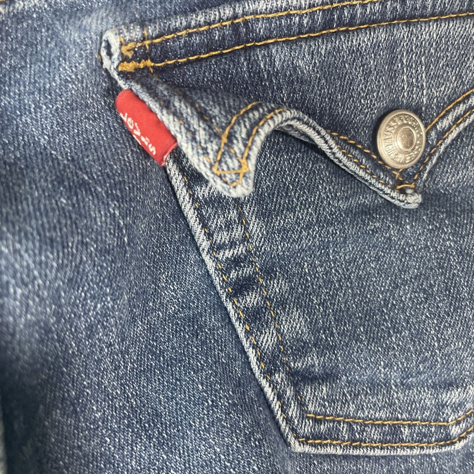 Levi's Levis 515 Capri Jeans Women's 12 M Blue Stretch Denim Size 34" / US 12 / IT 48 - 5 Thumbnail