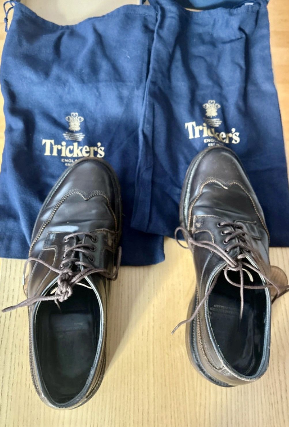 Tricker's Tricker’s Brown Brogue Shoes UK8 / EU42 Made in England Size US 9 / EU 42 - 7 Thumbnail