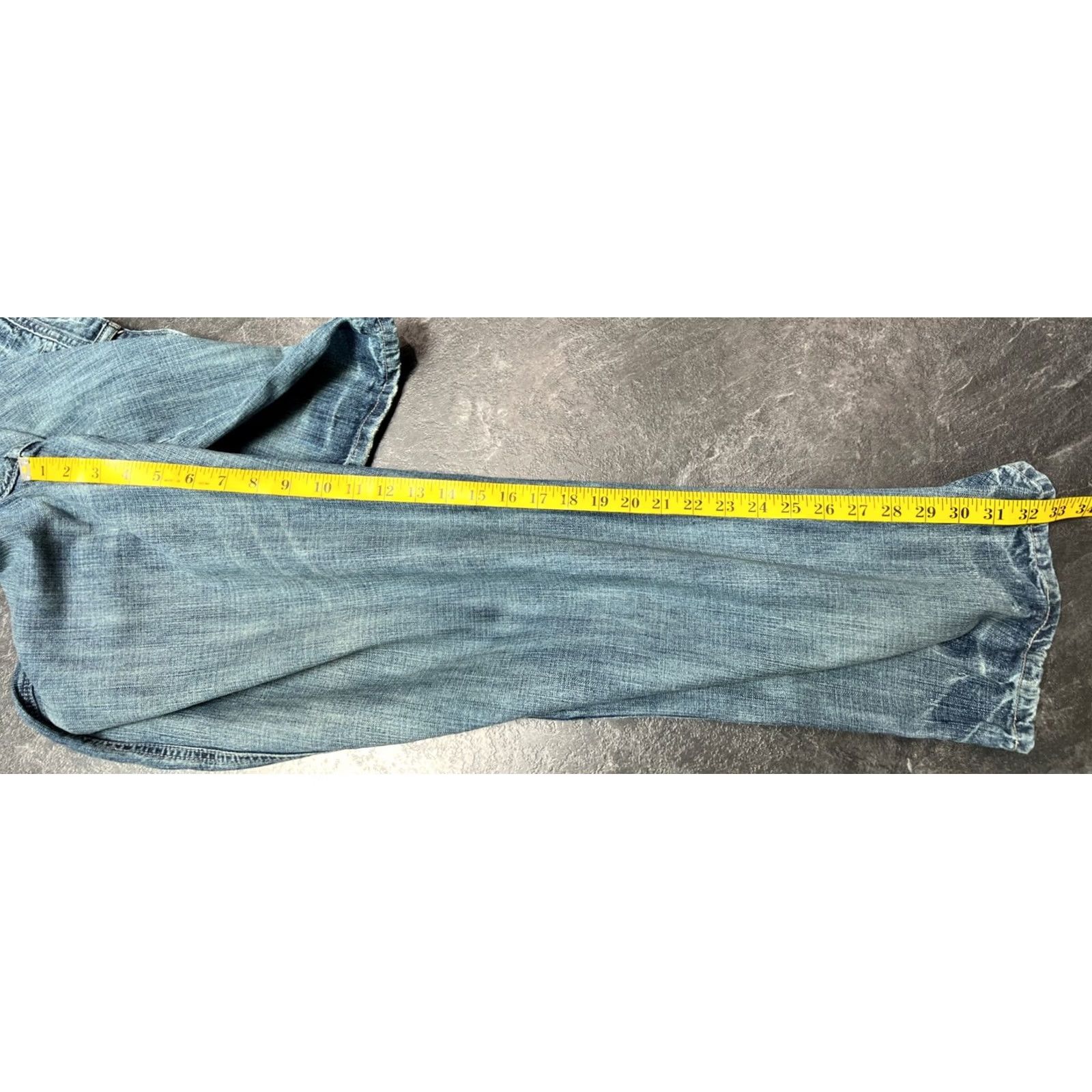 Denime VINTAGE Girbaud Jeans Men Regular 38 Blue 90s Wide-Leg Denim 33in Inseam Mens Size US 38 / EU 54 - 4 Thumbnail