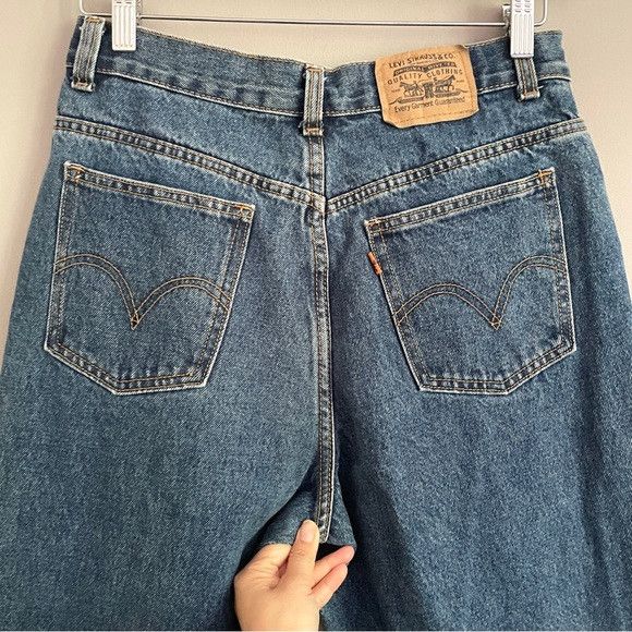 Levi's × Vintage Vintage Levi's Orange Tab High-rise Tapered Mom Jeans Size 30" / US 8 / IT 44 - 8 Thumbnail