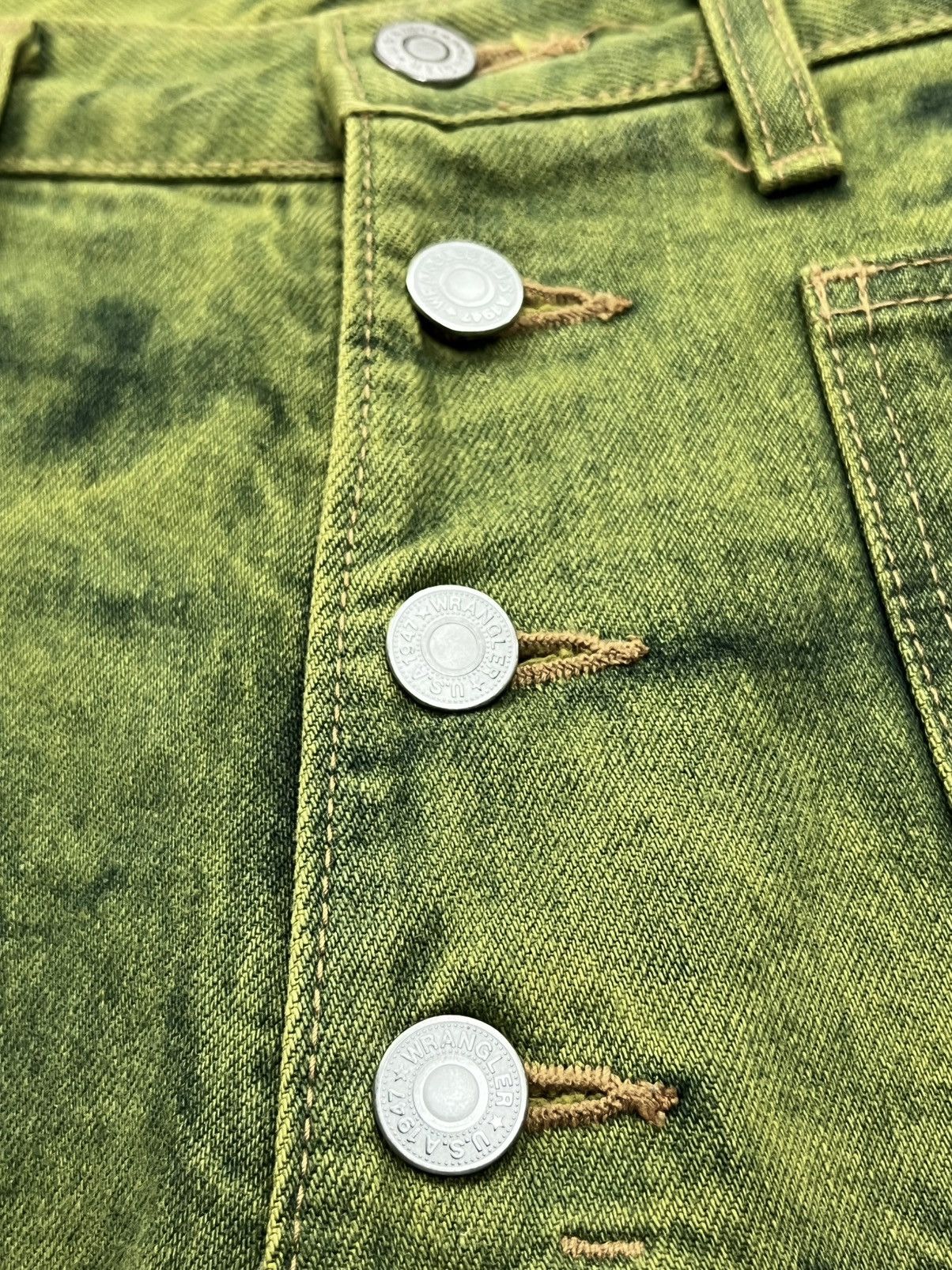 Wrangler 🔥Vintage WRANGLER TieDye Buttonfly Bush Pants Super FLARE Size US 30 / EU 46 - 7 Thumbnail