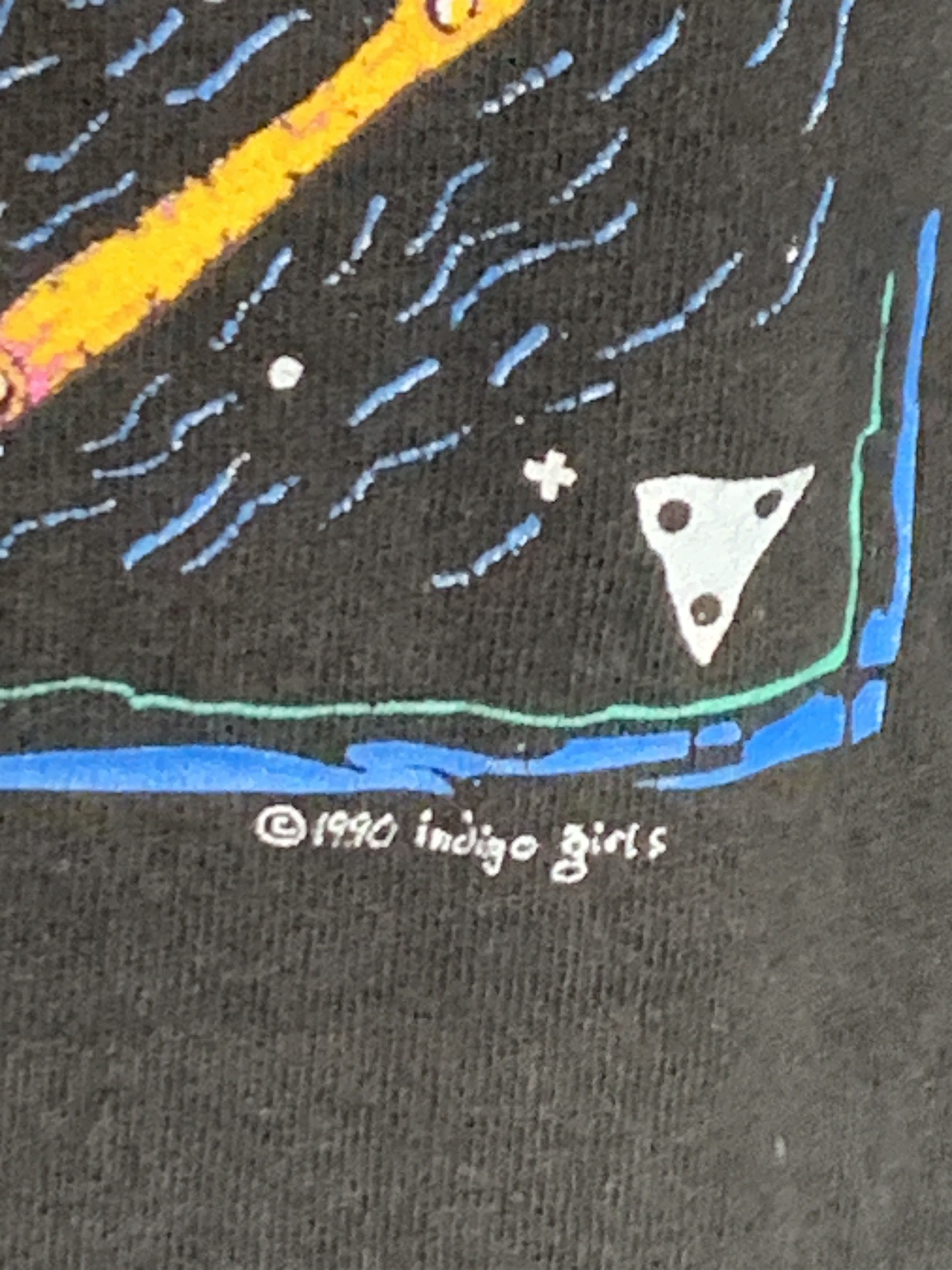 Band Tees RARE Vintage 1990 Indigo Girls Nomads Indians Saints T-Shirt Size US XL / EU 56 / 4 - 9 Thumbnail