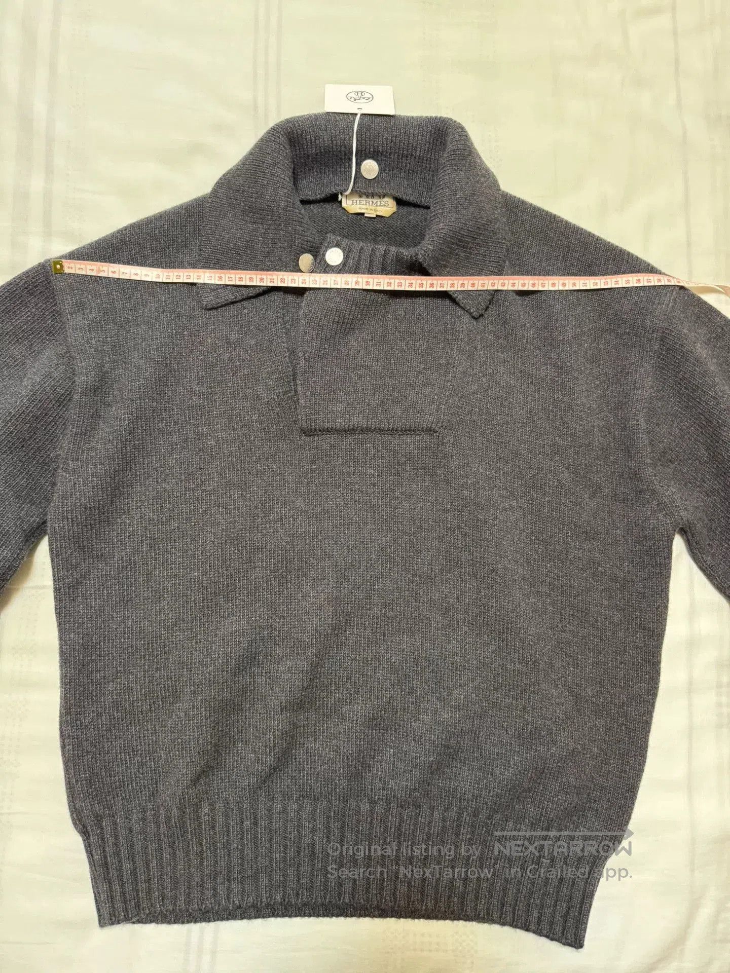 Hermes Hermes 100% Cashmere Detachable Collar Coat. Size US XL / EU 56 / 4 - 2 Thumbnail