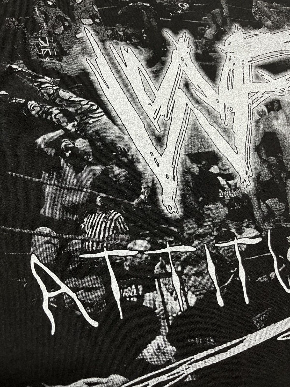 Rap Tees 90s Vintage WWE The Rock Attitude Era Rap Tee T-Shirt Size US L / EU 52-54 / 3 - 8 Thumbnail