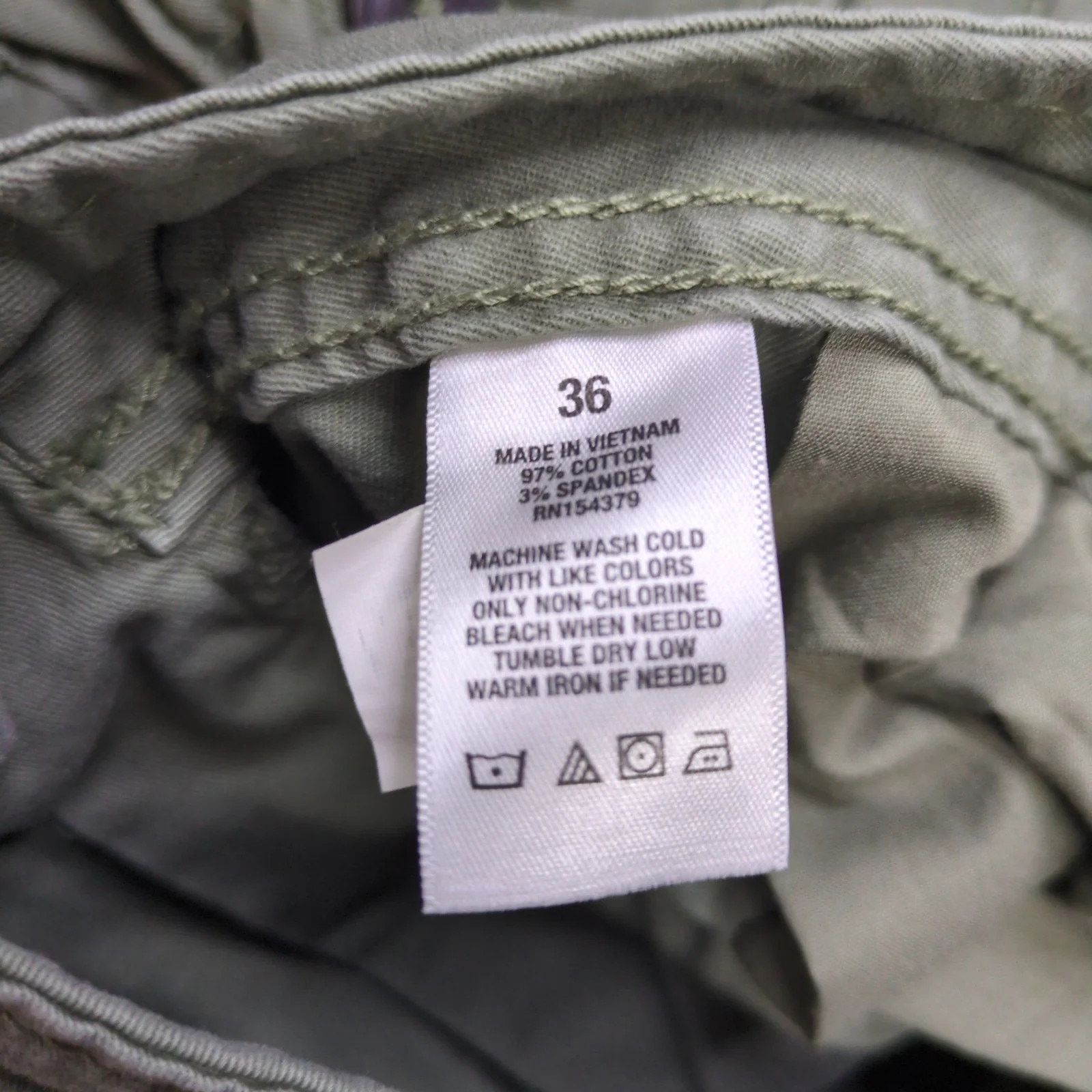 Aeropostale NWT Aero Men's 36x10 Stretch Cargo Shorts Army Green Skater Size US 36 / EU 52 - 8 Thumbnail