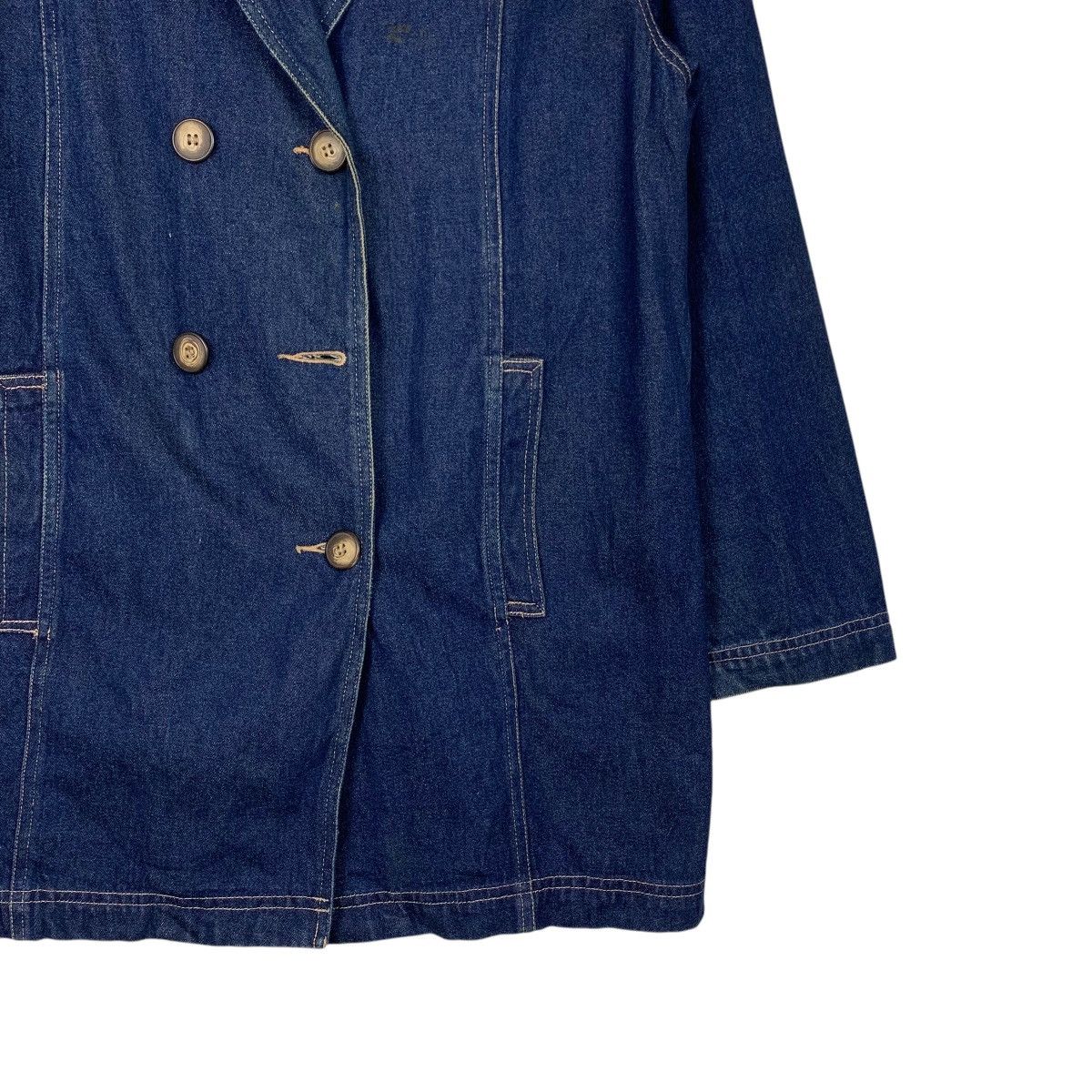 Denim & Co. DENIM & CO Jeans Wear Double Breasted Denim Jacket #2178-C96 Size US L / EU 52-54 / 3 - 4 Thumbnail