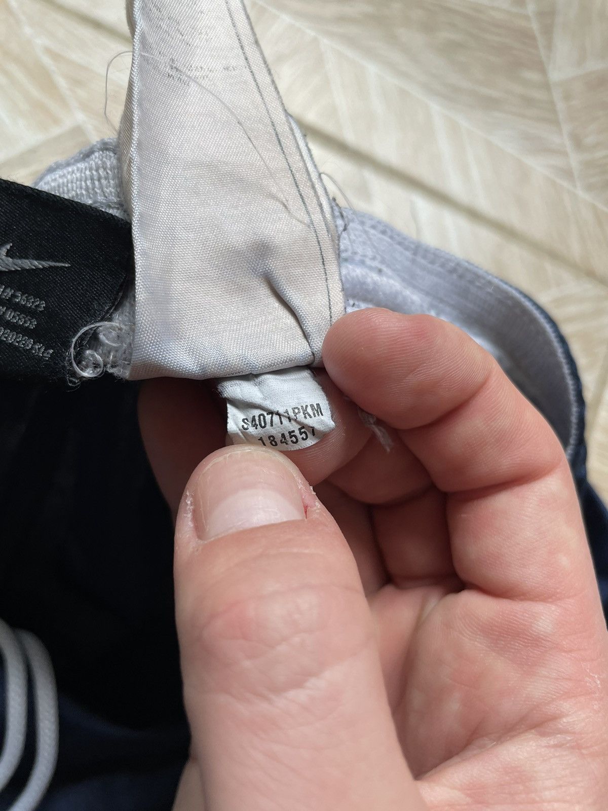 Nike × Vintage Vintage Retro Nike Shimmering Navy Shorts Swoosh Sport Drill Size US 34 / EU 50 - 9 Thumbnail
