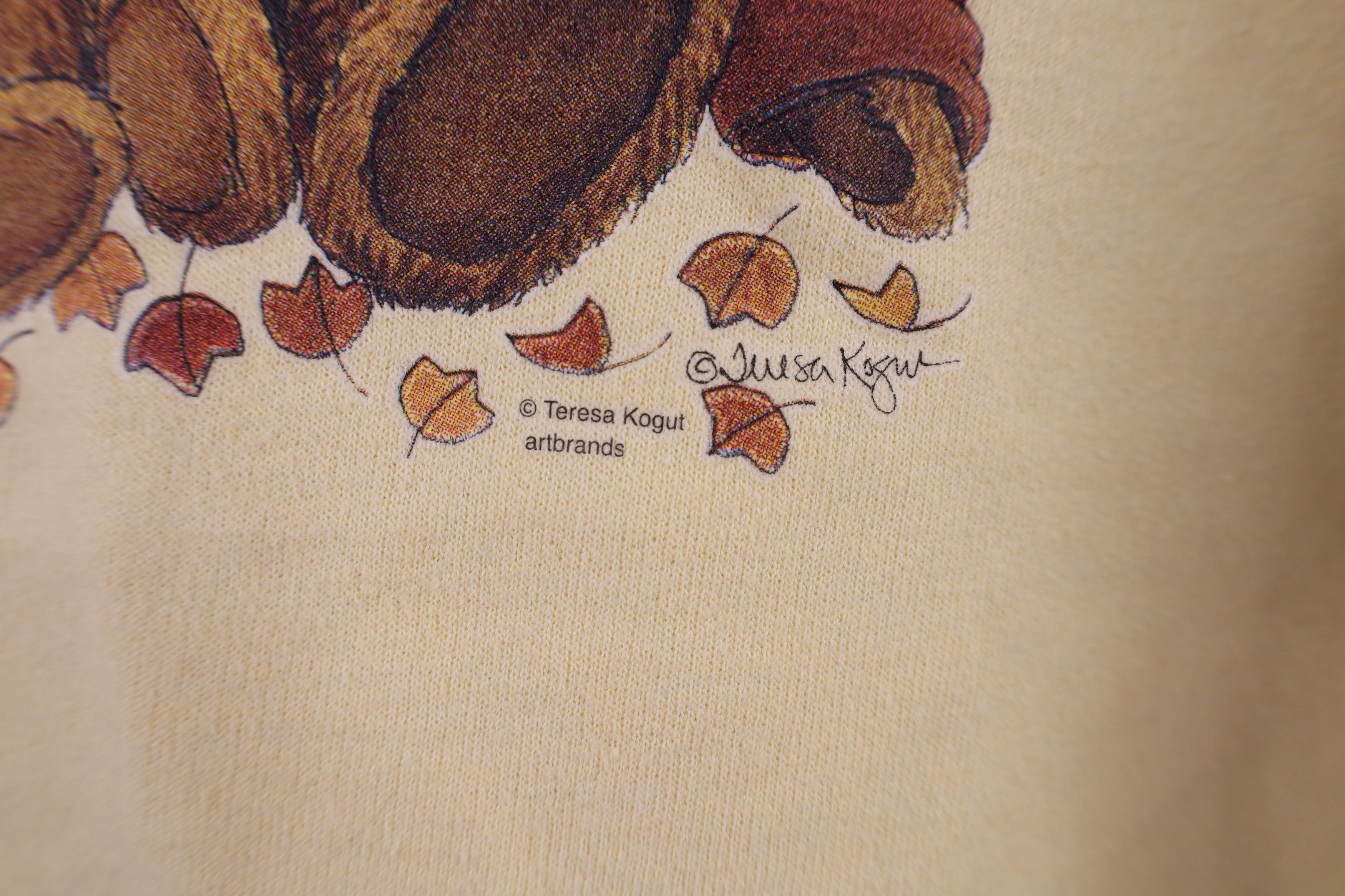 Vintage Vintage 90s Streetwear Fall Bear Pumpkin Crewneck Sweatshirt Size XXL / US 16-18 / IT 52-54 - 7 Thumbnail