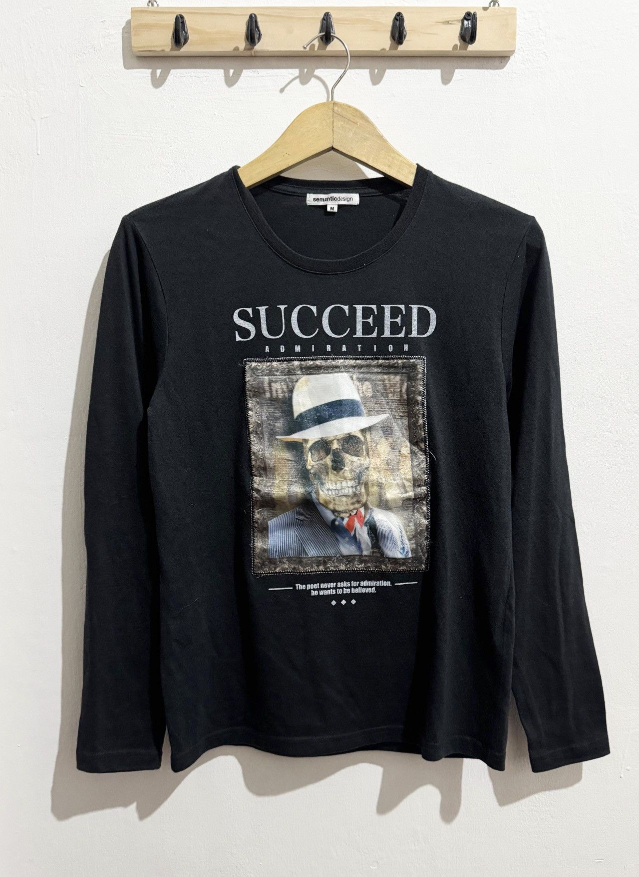 If Six Was Nine × Japanese Brand × semanticdesign Y2k Semanticdesign skull 3D ifsixwasnine longsleeve Size US M / EU 48-50 / 2 - 1 Thumbnail