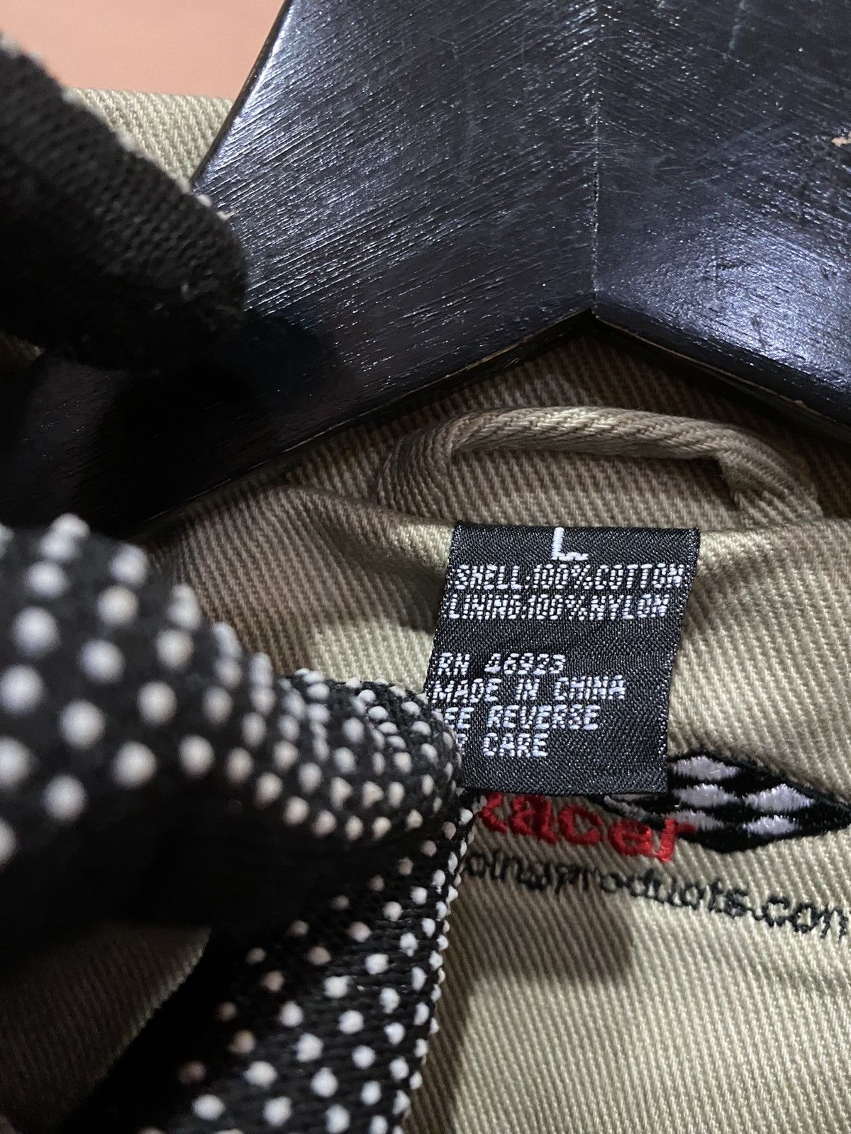 Other Vintage Racing-Inspired Beige Cotton Jacket Striped Design Size US L / EU 52-54 / 3 - 4 Thumbnail