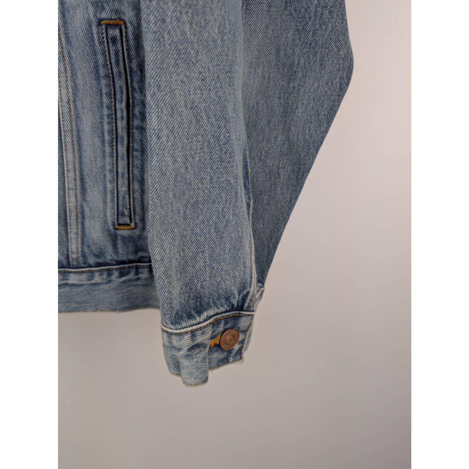 Balenciaga o1rshd1 Denim Organic Japanese Twill Jacket in Green/Olive L Size US L / EU 52-54 / 3 - 6 Thumbnail
