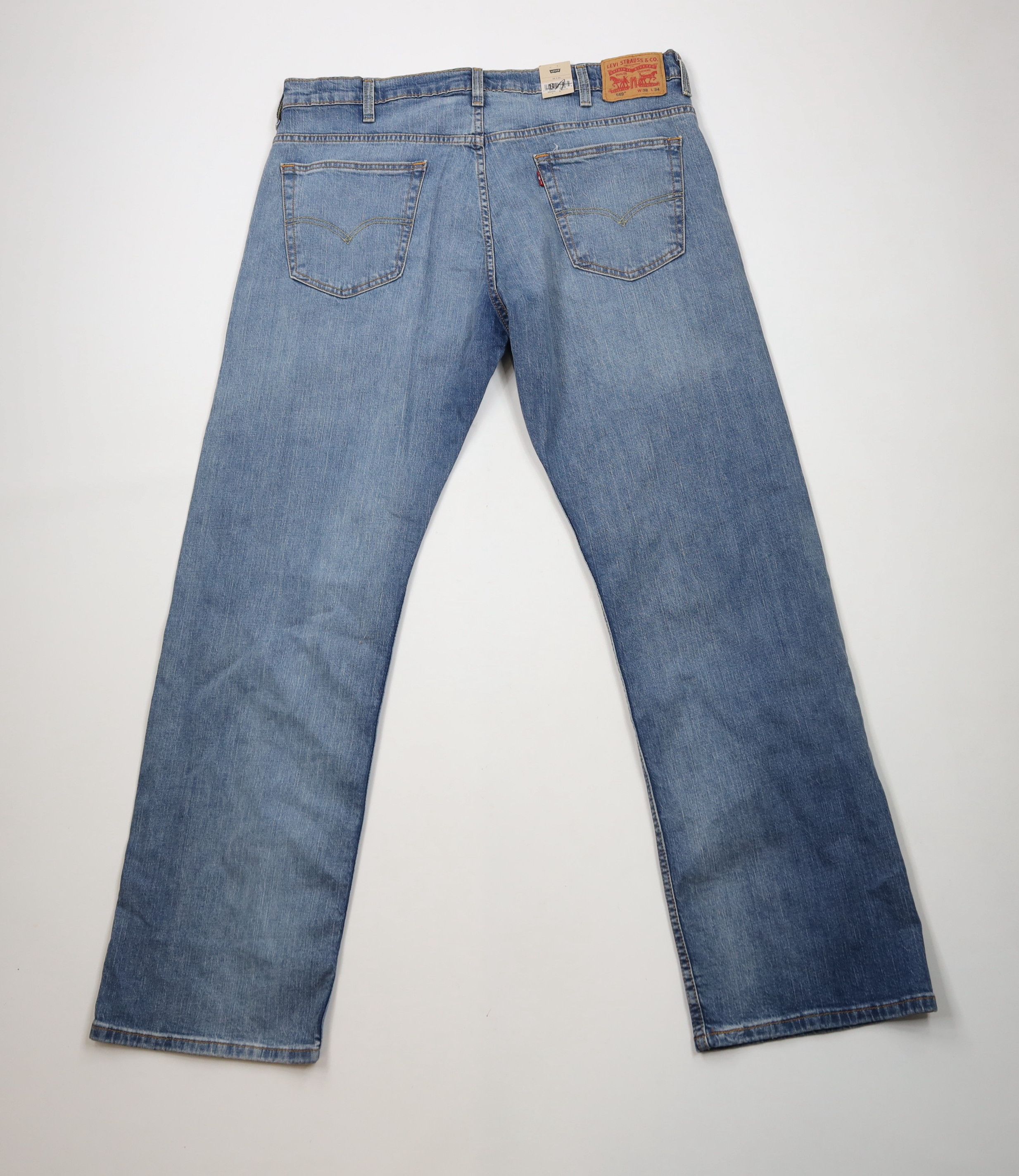 Levi's × Vintage Deadstock Vintage Y2K Levis 569 Straight Wide Leg Jeans Blue Size US 38 / EU 54 - 9 Thumbnail