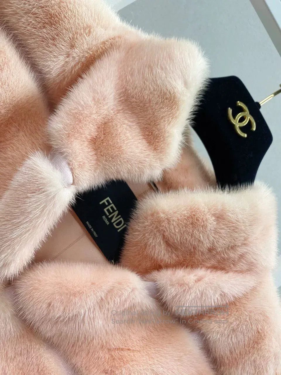 Fendi FENDI Pink Mink Fur Coat with Belt. Size US M / EU 48-50 / 2 - 8 Thumbnail