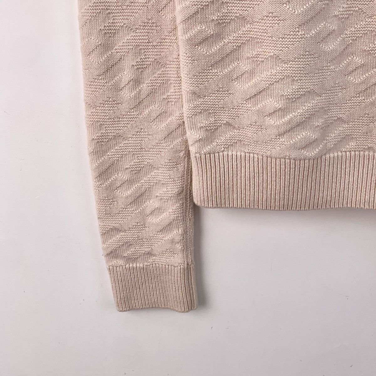 Hermes Hermes Allover Jacquard Wool Long Sleeve Knit Sweater K26WX Size XXS / US 00 / IT 34 - 4 Thumbnail