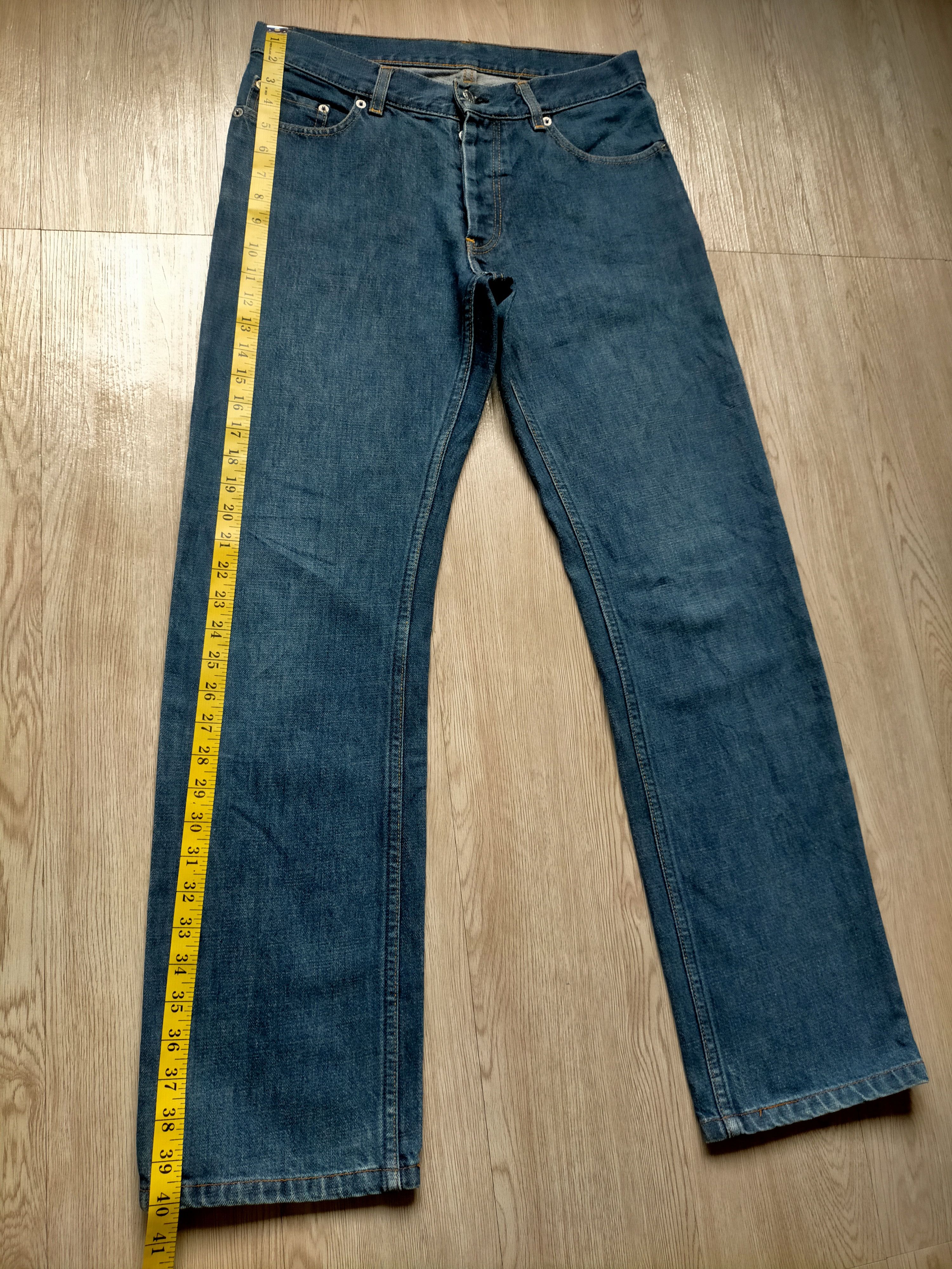 Helmut Lang Vintage 1998 Helmut Lang Italy Denim Pants Size US 31 - 23 Thumbnail