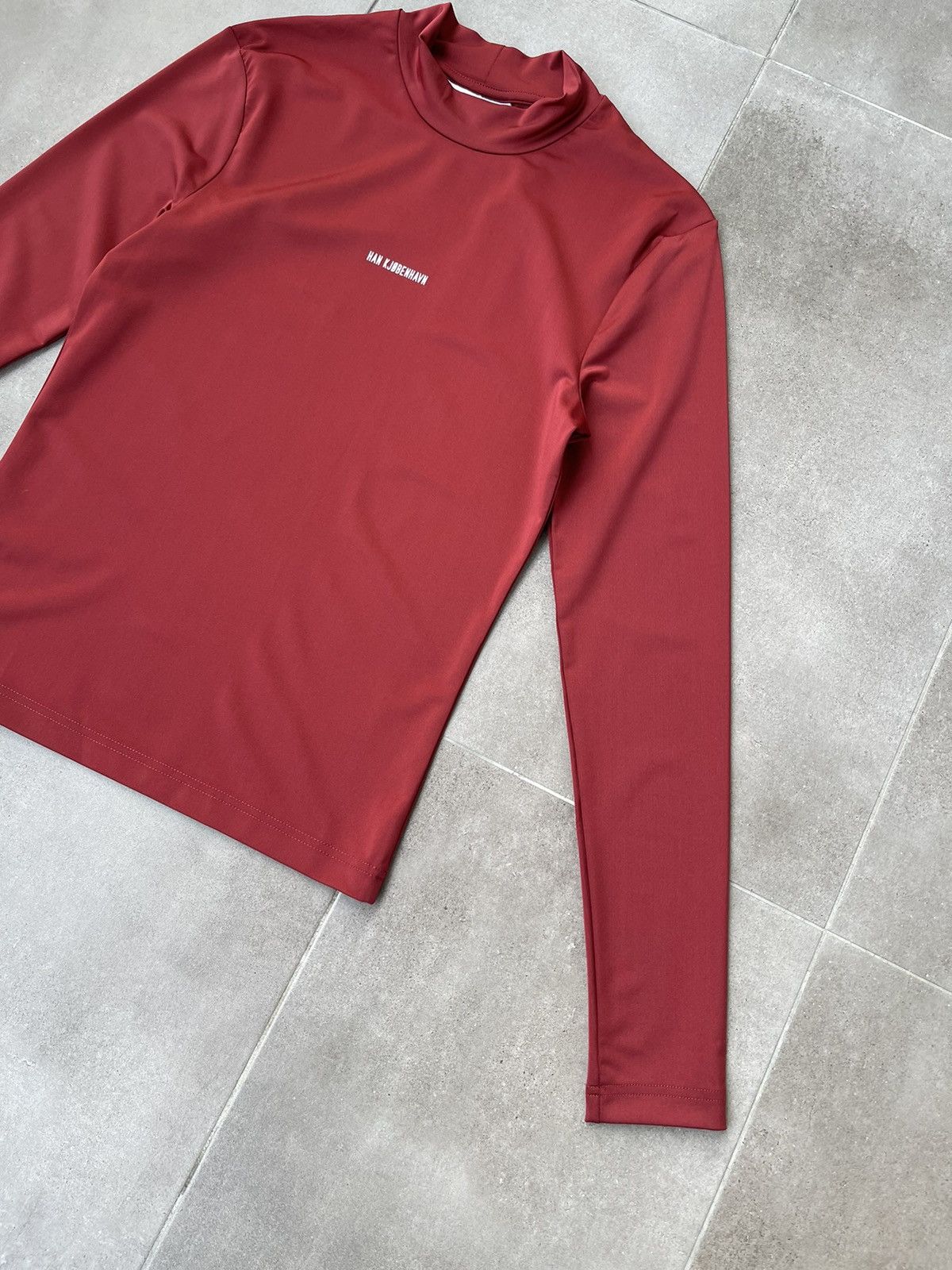 Han Kjobenhavn !DS! SS23 Han Kjobenhavn Logo Stretch Jersey Red Turtleneck Size US S / EU 44-46 / 1 - 13 Thumbnail