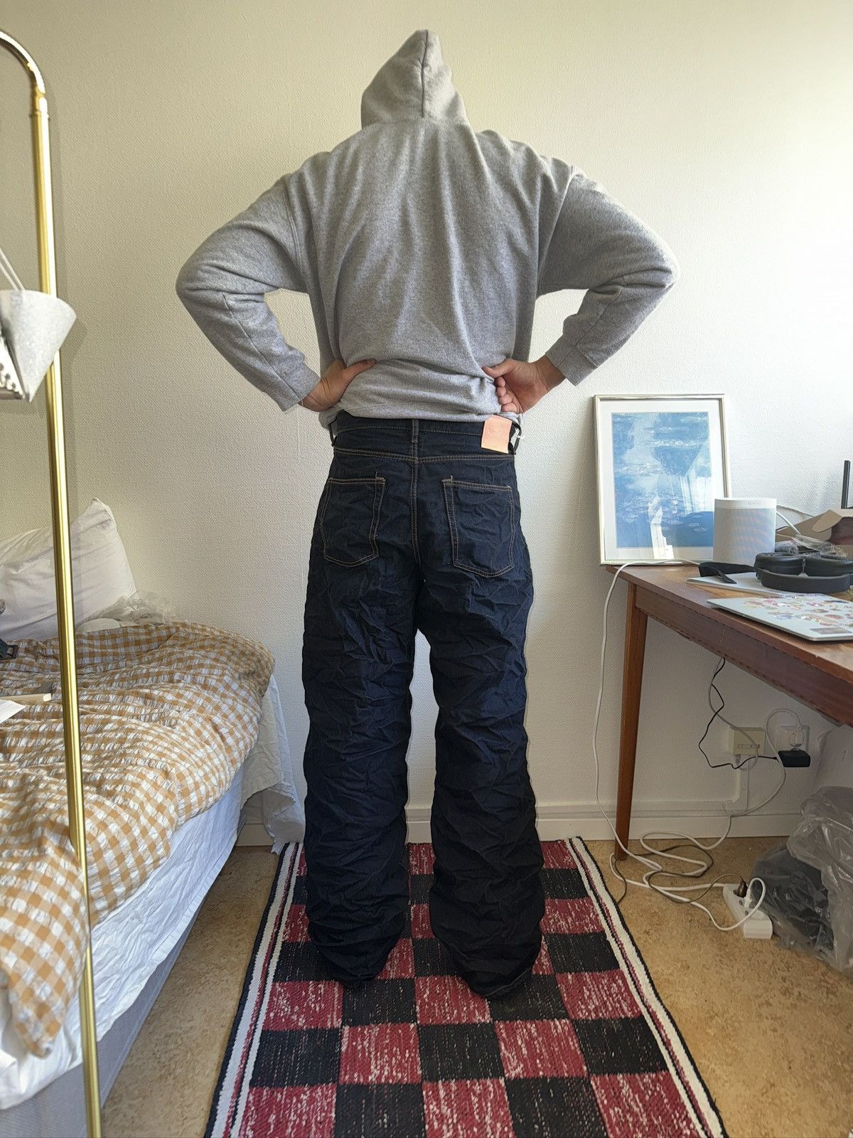Acne Studios ACNE STUDIOS DENIM BAGGY CRUNCHED NEVER RELEASED Size US 31 - 1 Thumbnail