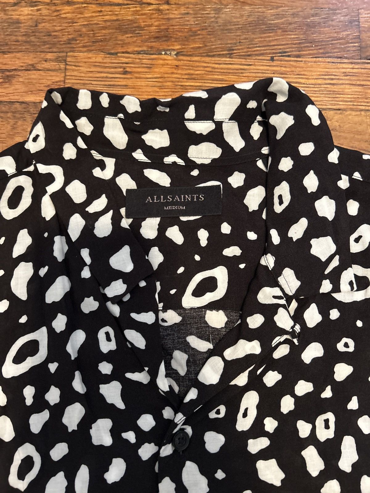 Allsaints Panther Print Button Up Shirt Size US M / EU 48-50 / 2 - 3 Thumbnail