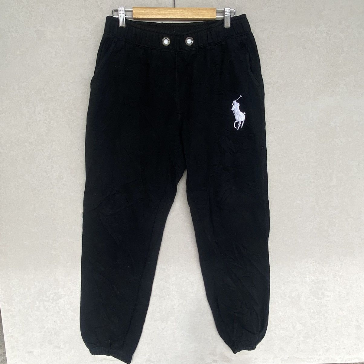 Vintage Polo By Ralph Lauren Sweatpants Black Color W30 L37