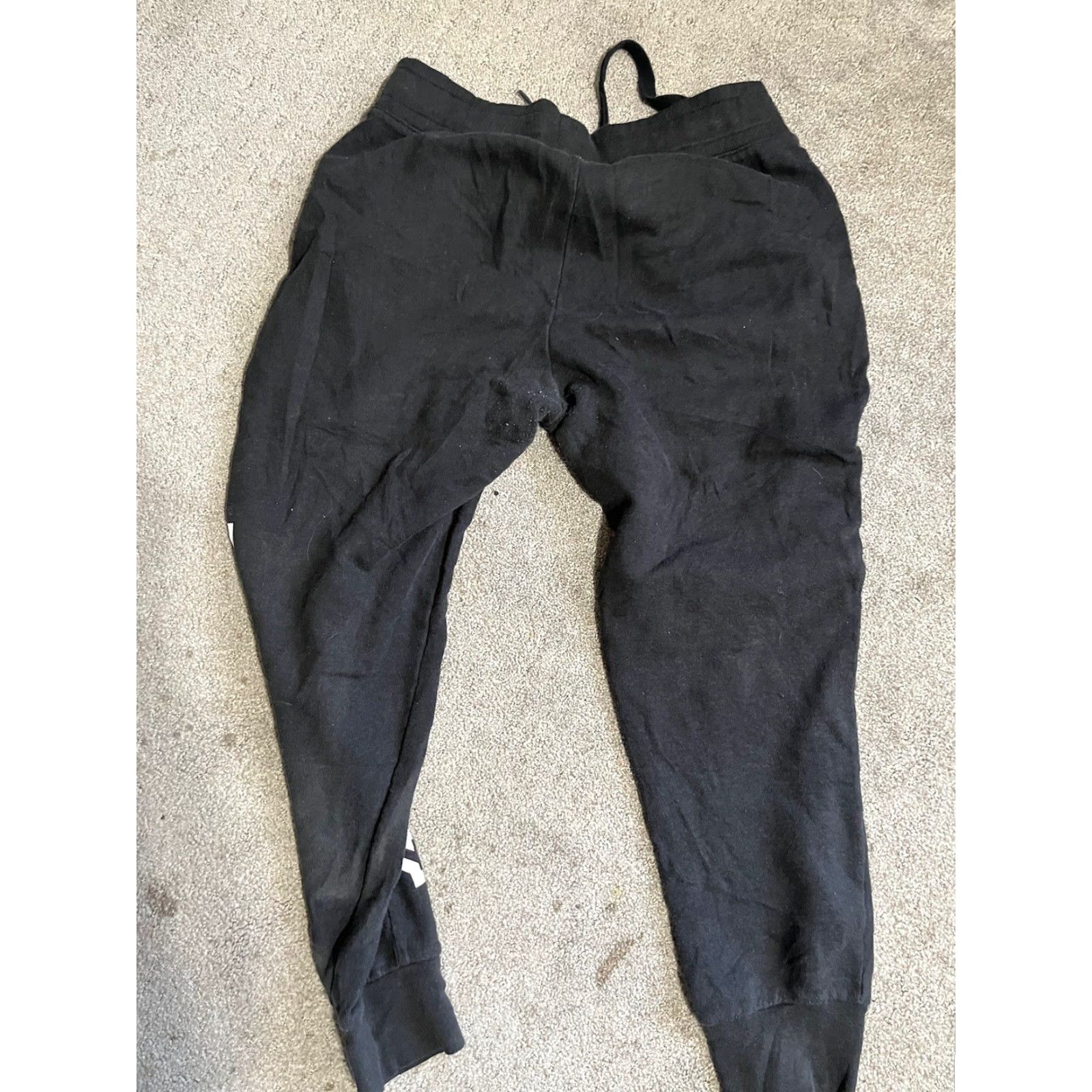Banana Republic VINTAGE Banana Republic Sweatpants Drawstring M Women Black Joggers Lounge Cotton Size 32" / US 10 / IT 46 - 3 Thumbnail