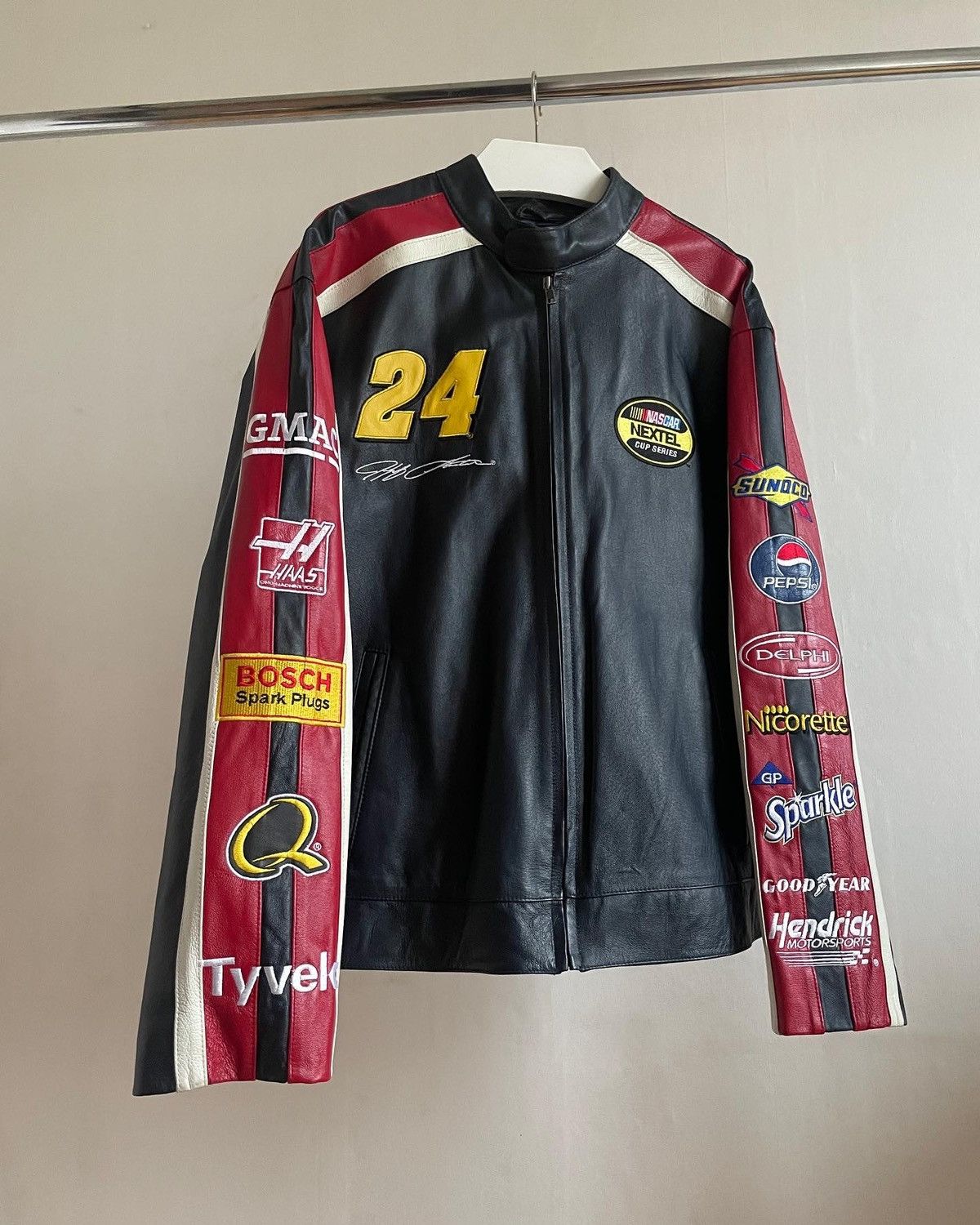 Vintage Nascar Jeff Gordon Leather Racing Jacket | Grailed