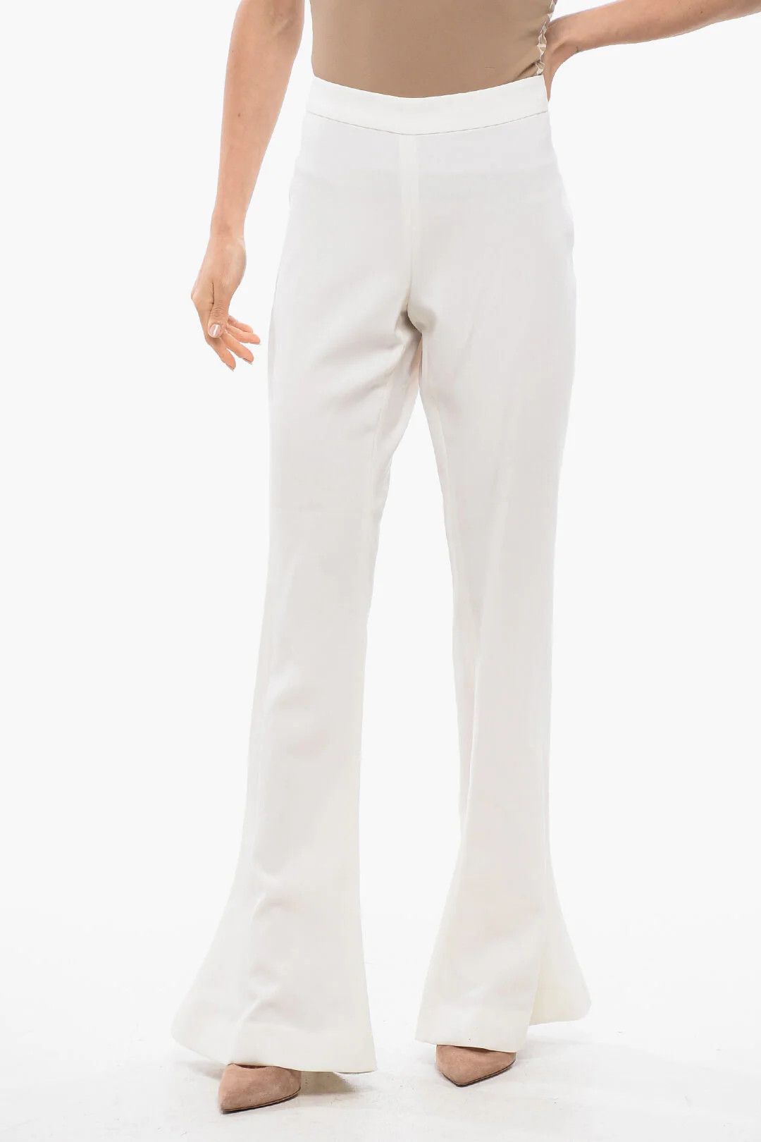 Balmain og1mm0326 Bootcut Skinny-Fit Pant in White Size 30" / US 8 / IT 44 - 1 Thumbnail