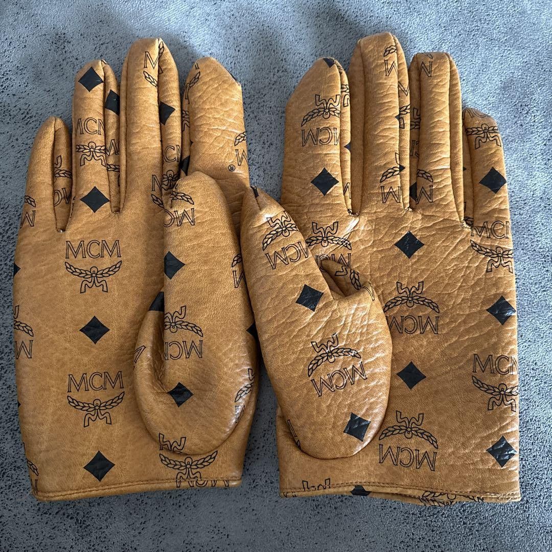 MCM Ultra Rare Blue Monogram Gloves Size ONE SIZE - 2 Thumbnail