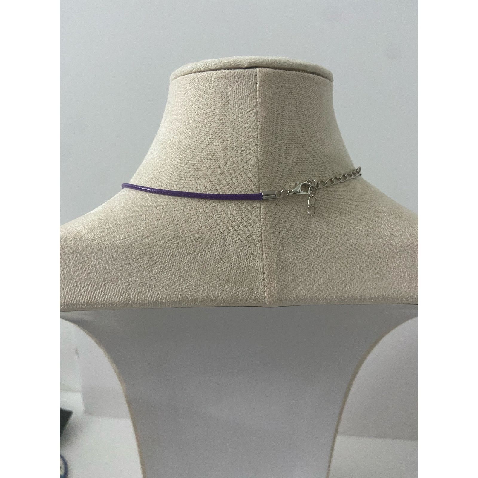 Handmade clear bead pendant necklace Size ONE SIZE - 3 Thumbnail
