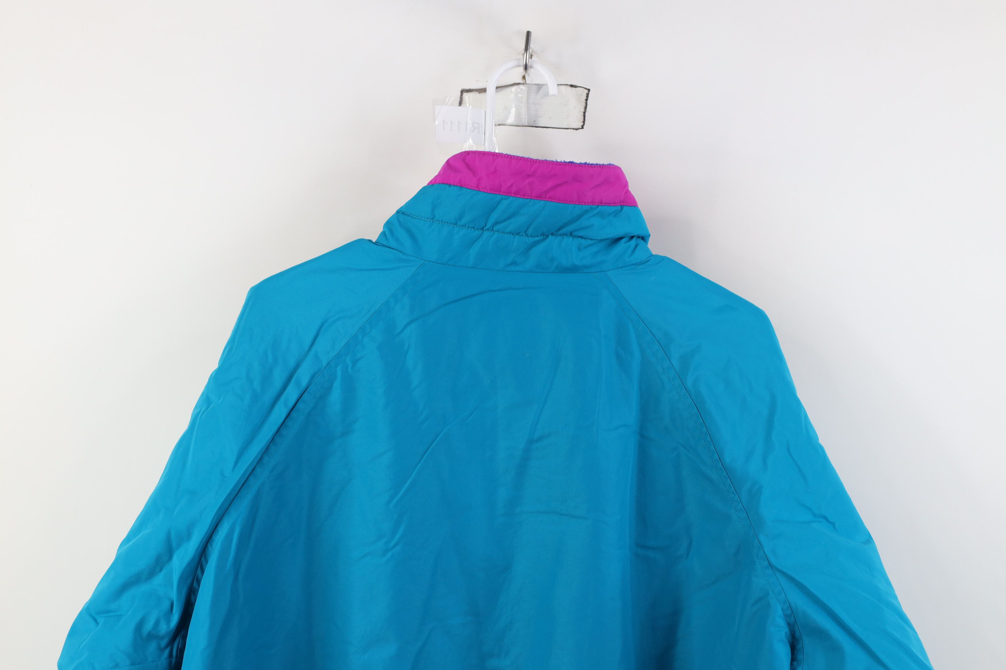Columbia Vintage 90s Columbia Fleece Lined Bomber Jacket Winter Blue Size XL / US 12-14 / IT 48-50 - 15 Thumbnail