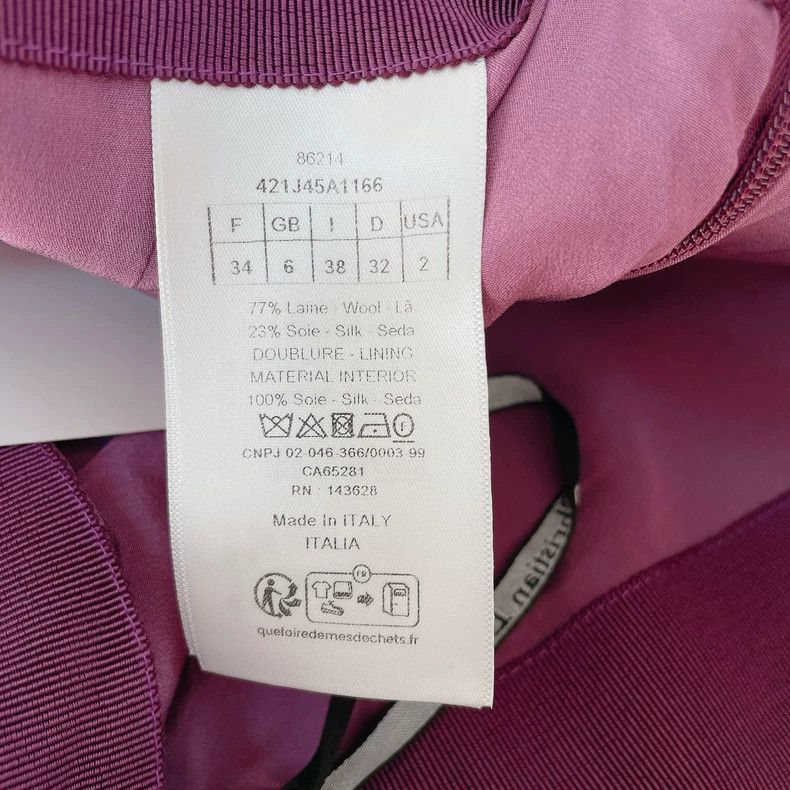 Dior Dior Dark purple skirt Size 42" / US 20 - 5 Thumbnail
