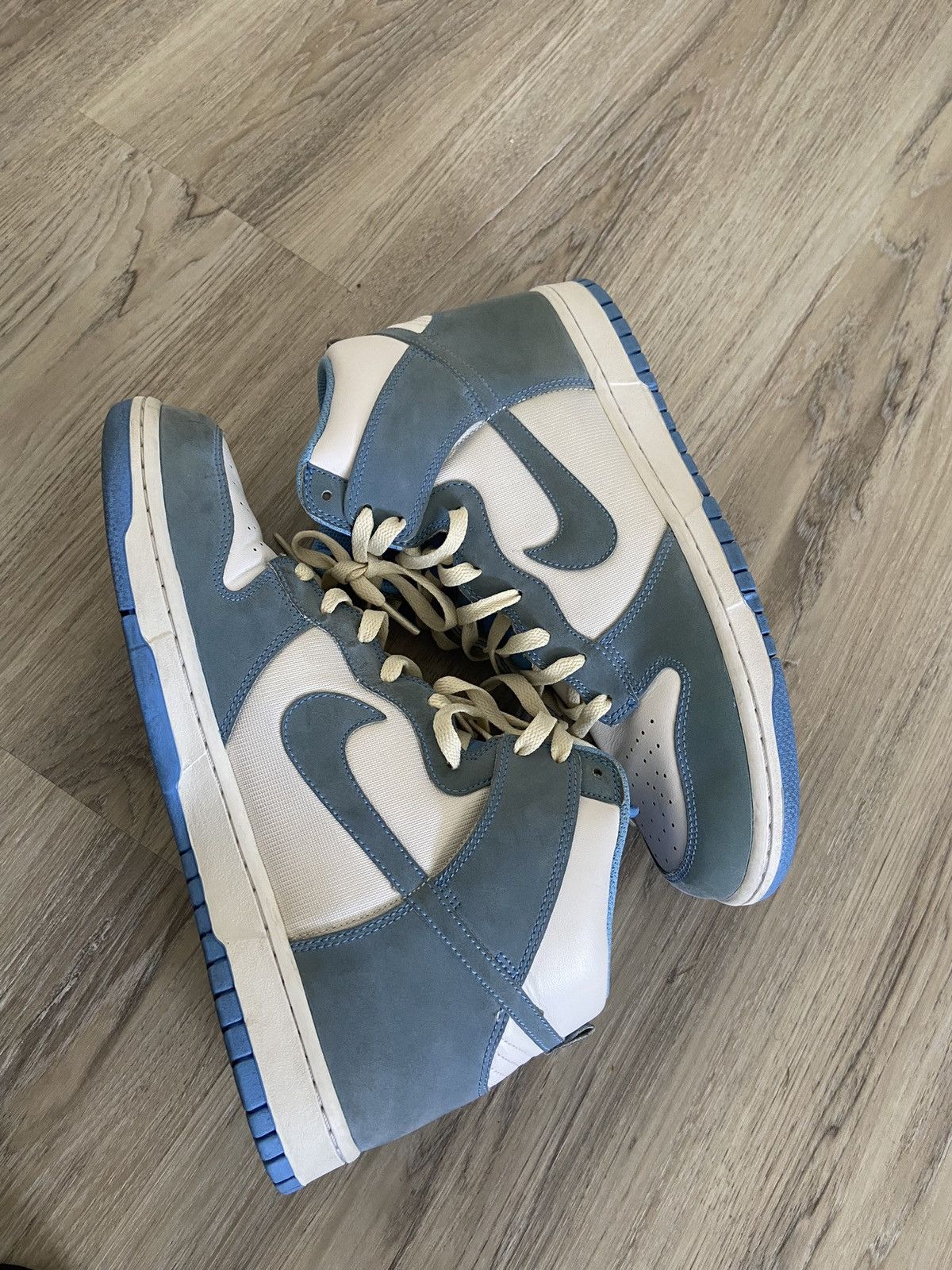 Nike Nike Dunk High Premium University Blue White Size US 11 / EU 44 - 4 Thumbnail