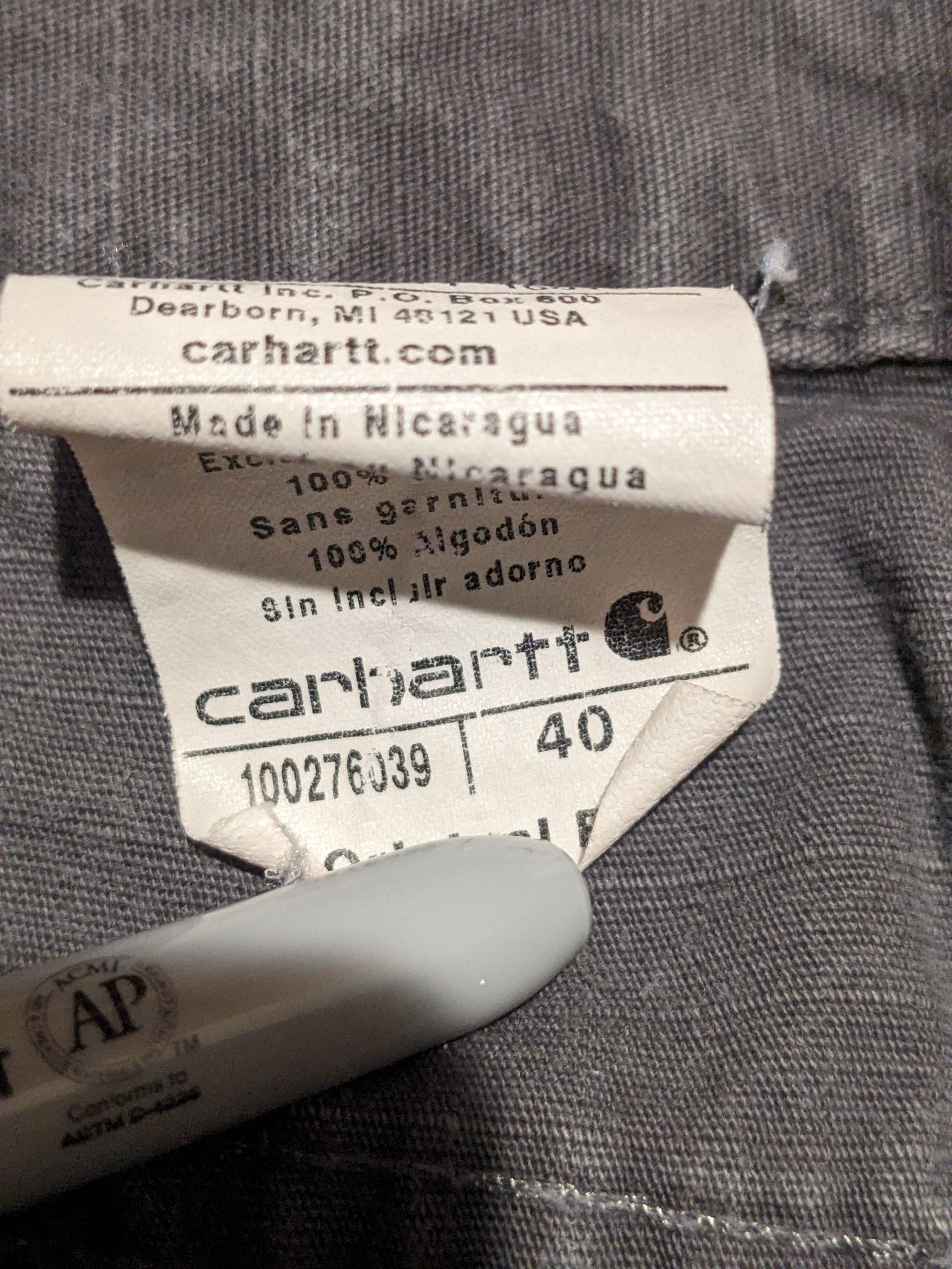 Carhartt × Vintage Vintage Carhartt 100276039 Gray Size 40 Original Fit Shorts Size US 40 / EU 56 - 5 Thumbnail