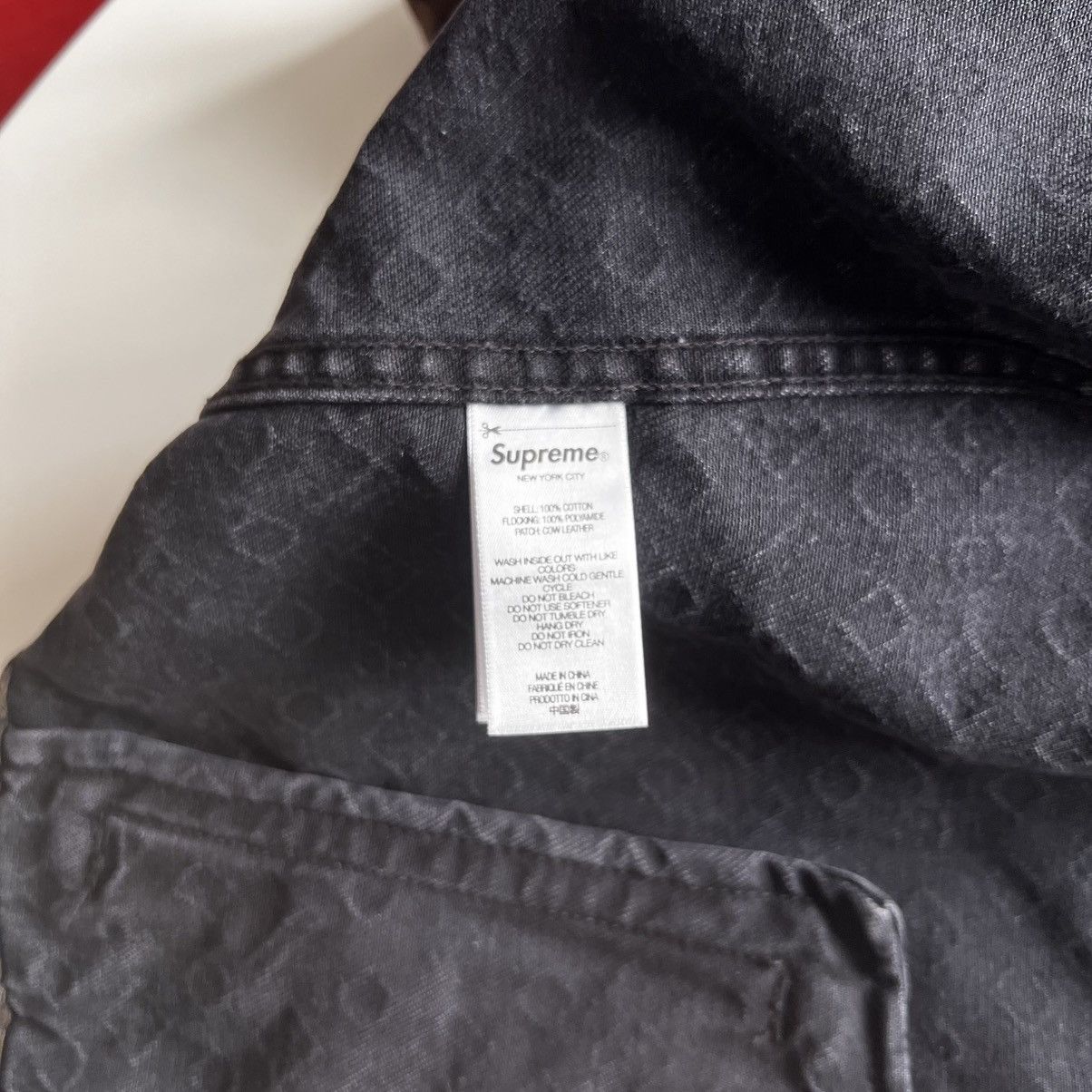 Supreme Supreme Flocked Denim Trucker Jacket Brown Monogram XL Size US XL / EU 56 / 4 - 8 Thumbnail