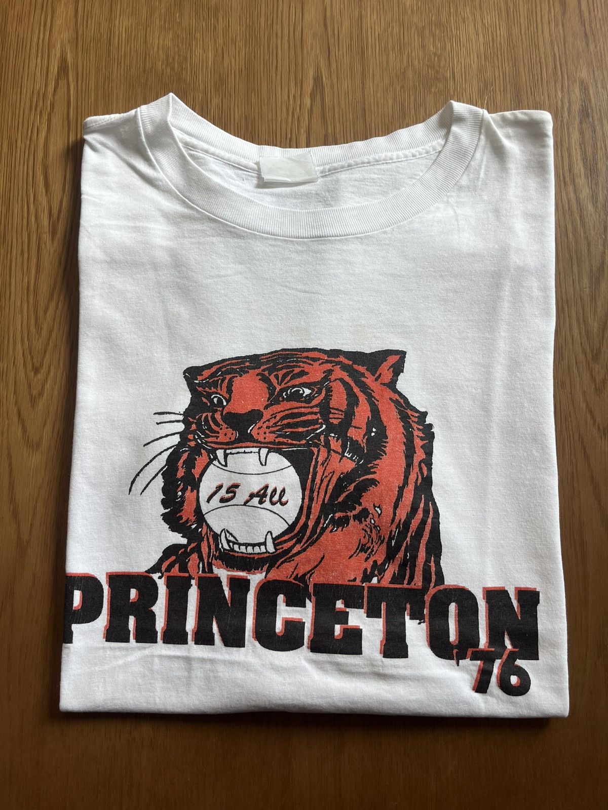 MLB Vintage PRINCETON Tiger 76’s University Baseball Tshirt Size US XL / EU 56 / 4 - 1 Thumbnail