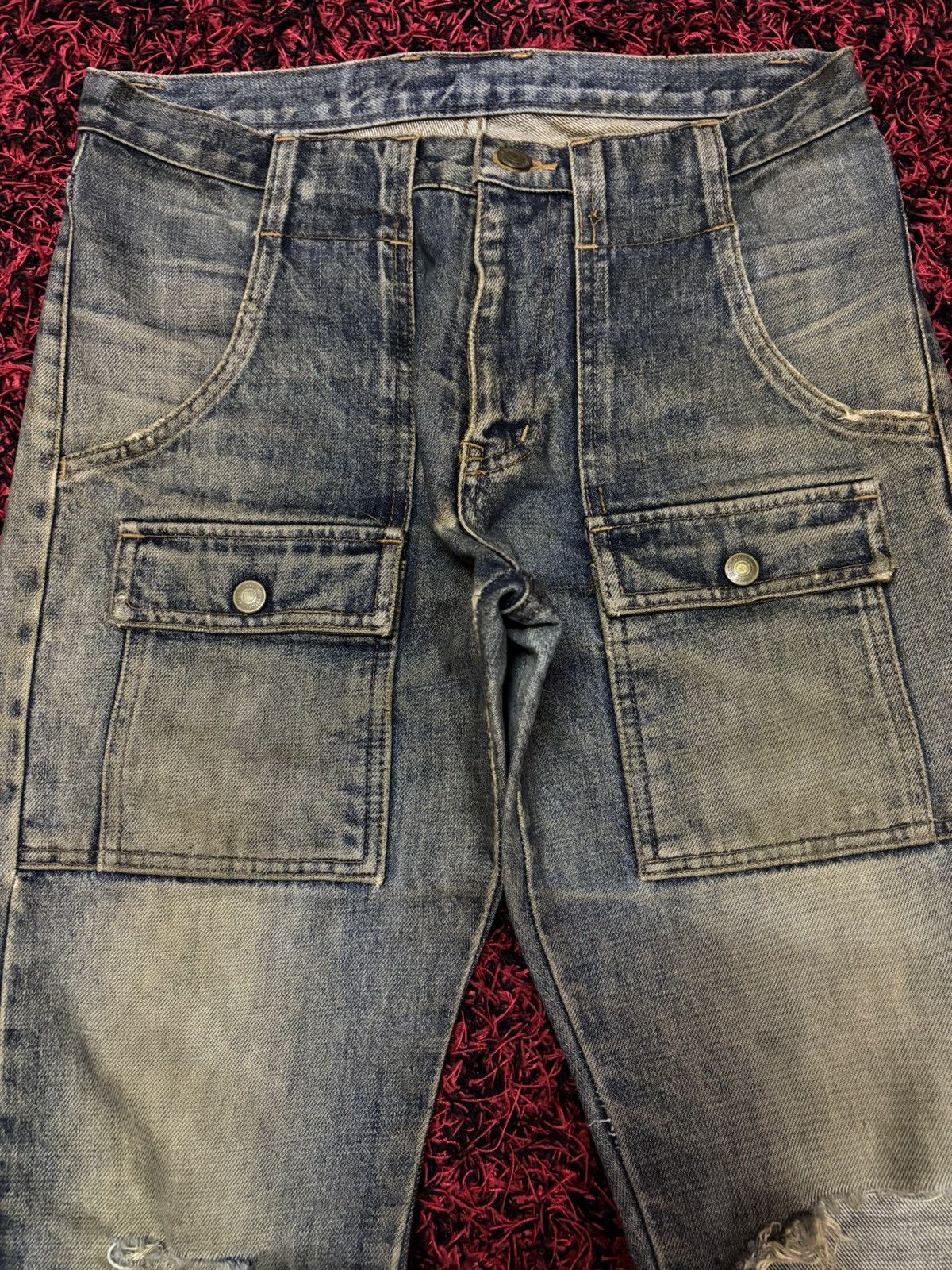 Japanese Brand Vtg Japanese Brand Bushpant Mud Washed Jeans Size US 28 / EU 44 - 5 Thumbnail