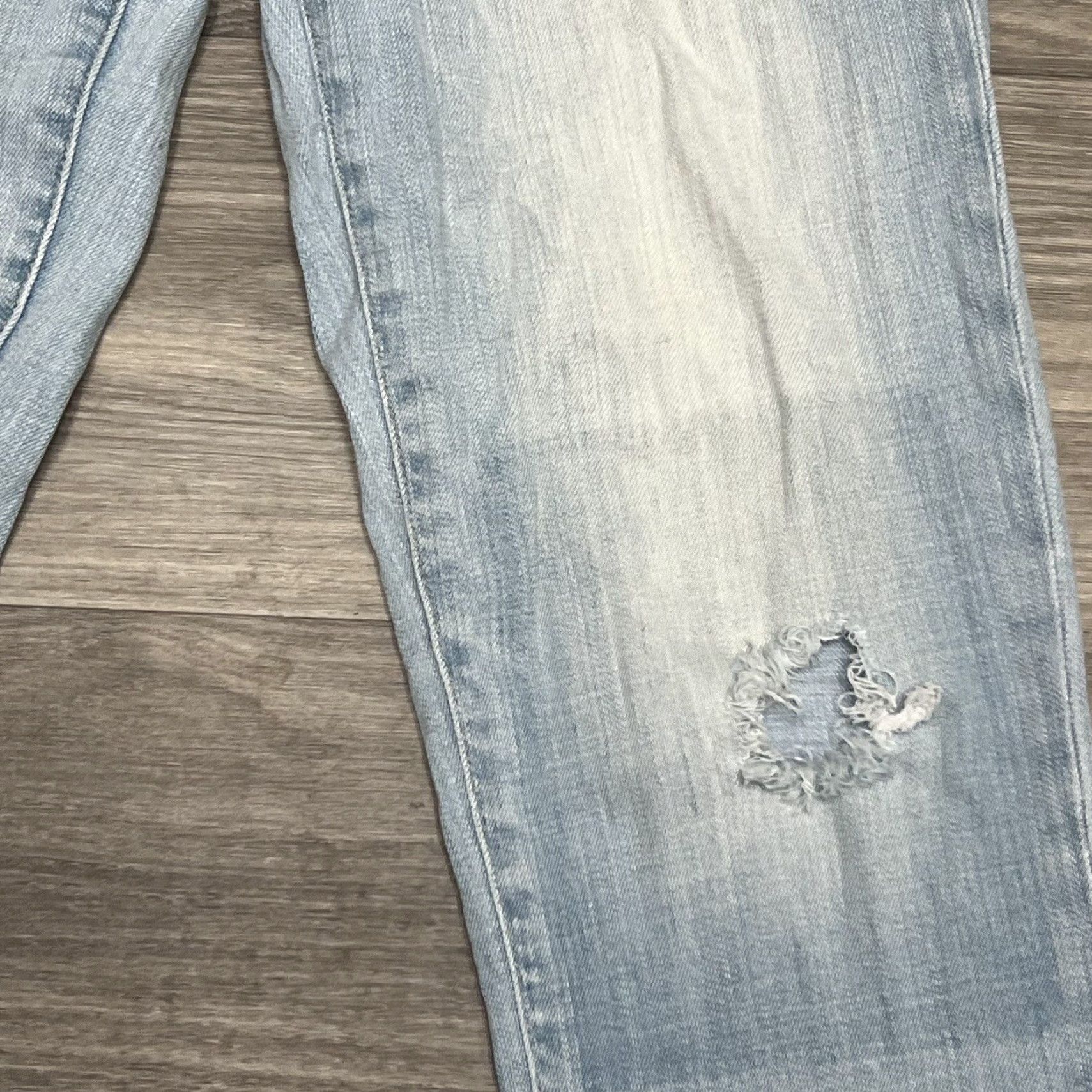 Anthropologie VINTAGE Anthropologie Jeans Womens 27x26 Pilcro & Letterpress Hyphen Patched Distressed Jeans Regular Blue 90s Womens Size 27" / US 4 / IT 40 - 7 Thumbnail