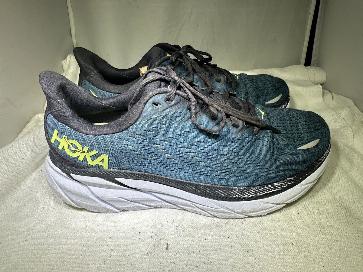 Hoka PreOwned Hoka Clifton 8 Wide Men's 8 2E Blue Teal Size US 8 / EU 41 - 3 Thumbnail