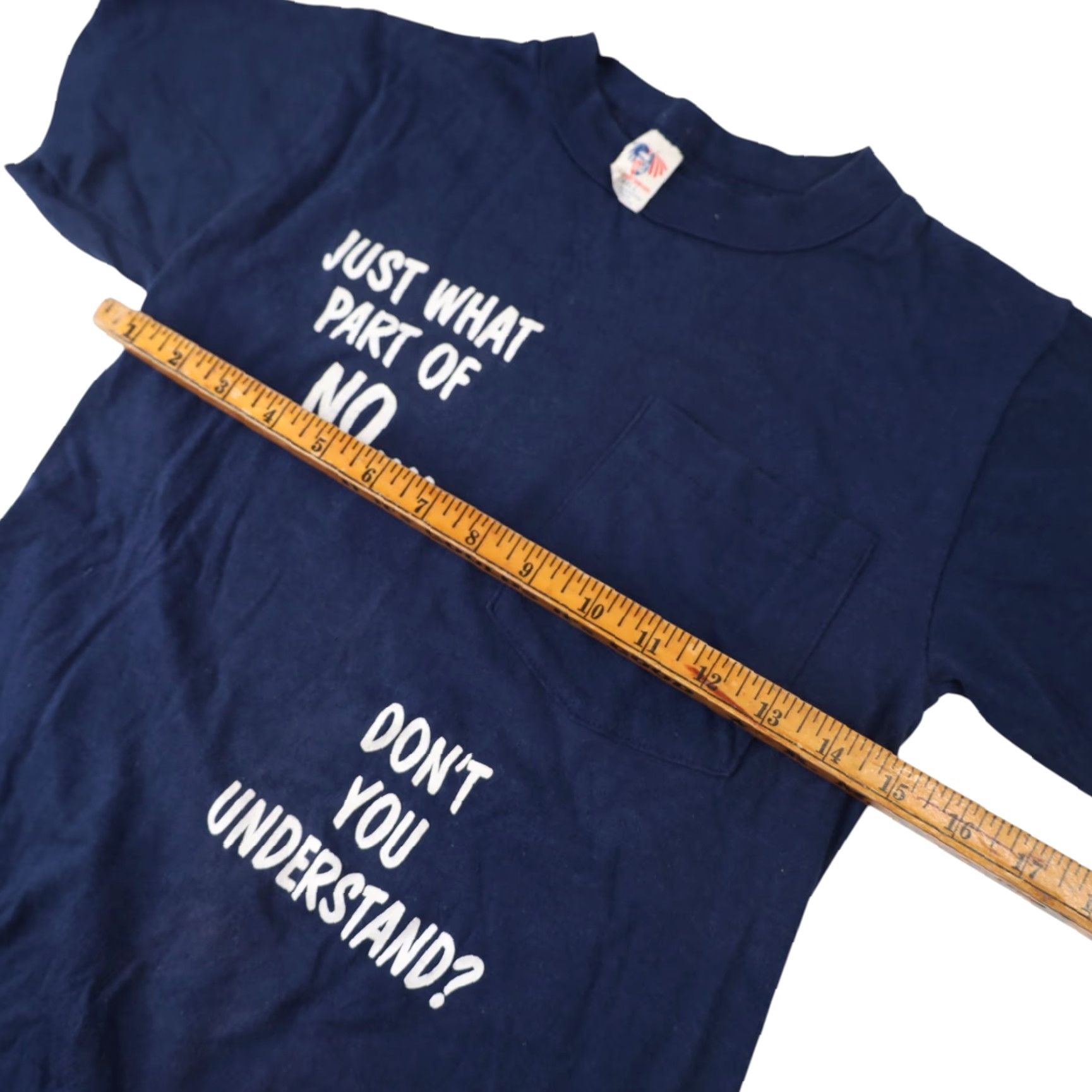 Vintage VINTAGE What Part of NO Dont you Understand Slogan T Shirt Blue Small Mens Size US S / EU 44-46 / 1 - 7 Thumbnail