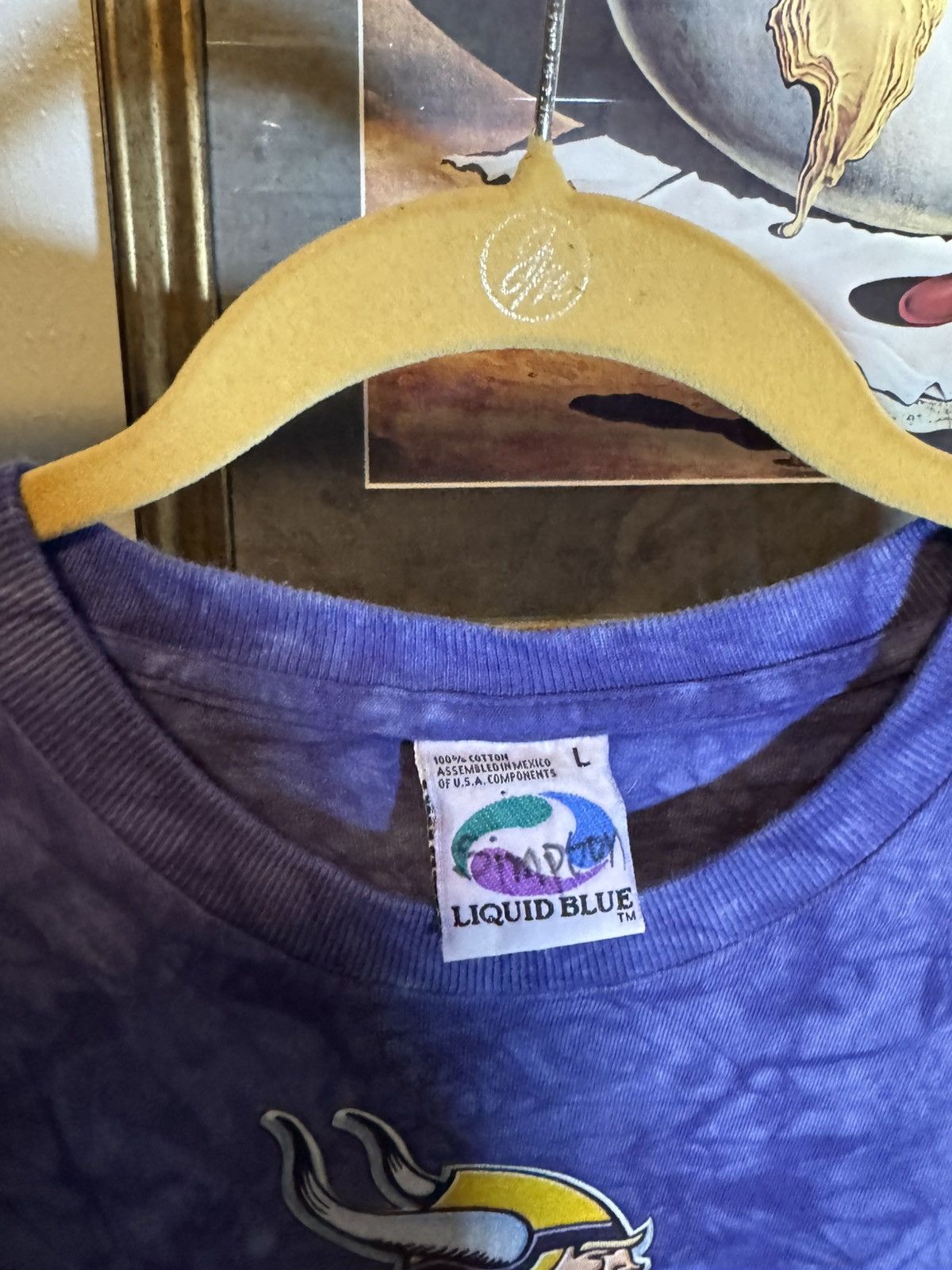 Liquid Blue Vintage Minnesota Vikings Liquid Blue Tye Dyed Shirt Size US L / EU 52-54 / 3 - 4 Thumbnail