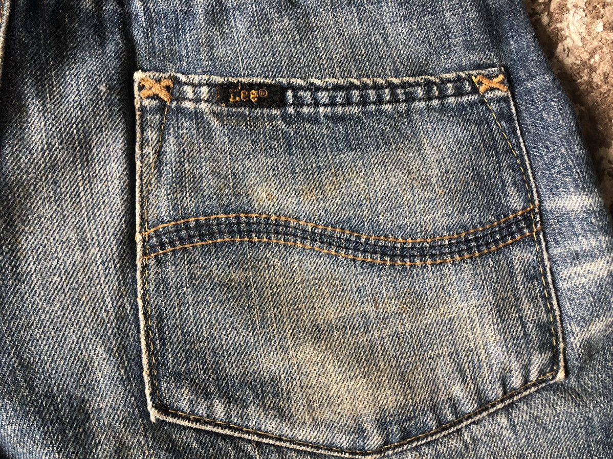 Jean Baggy Jeans Vintage Lee Rider half Selvedge Jeans Size US 32 / EU 48 - 9 Thumbnail