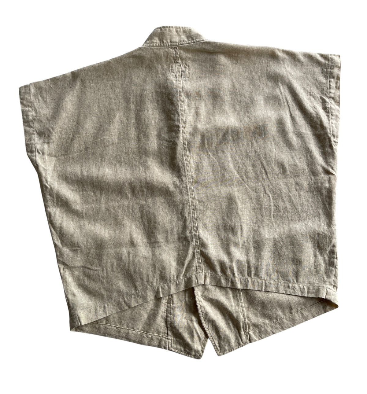 Issey Miyake Issey Miyake Sleeveless Linen Crop Vest Size US M / EU 48-50 / 2 - 3 Thumbnail