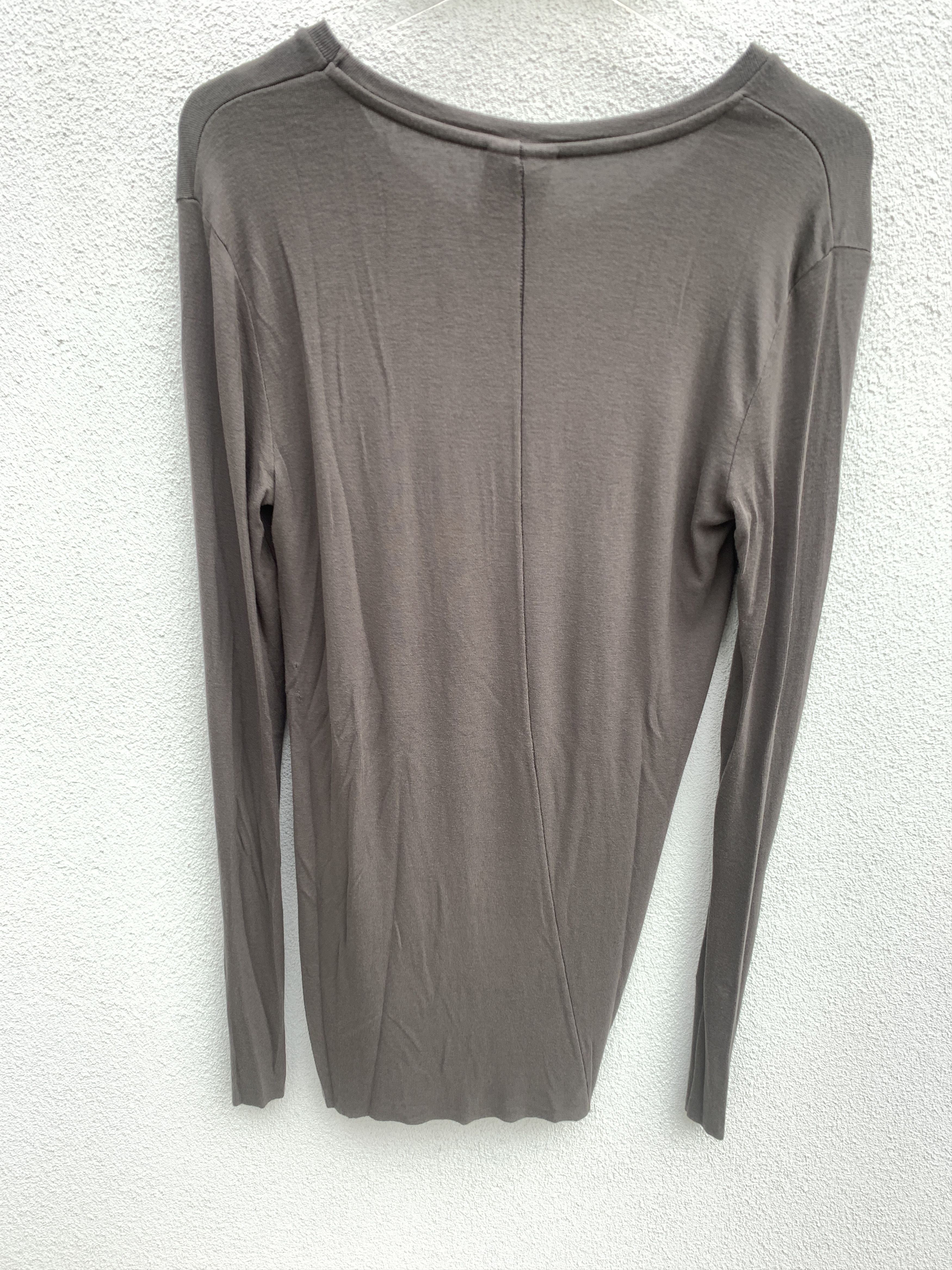 Thom Krom Thom Krom Unisex Long Sleeve T-Shirt Silk Grey Size US L / EU 52-54 / 3 - 2 Thumbnail