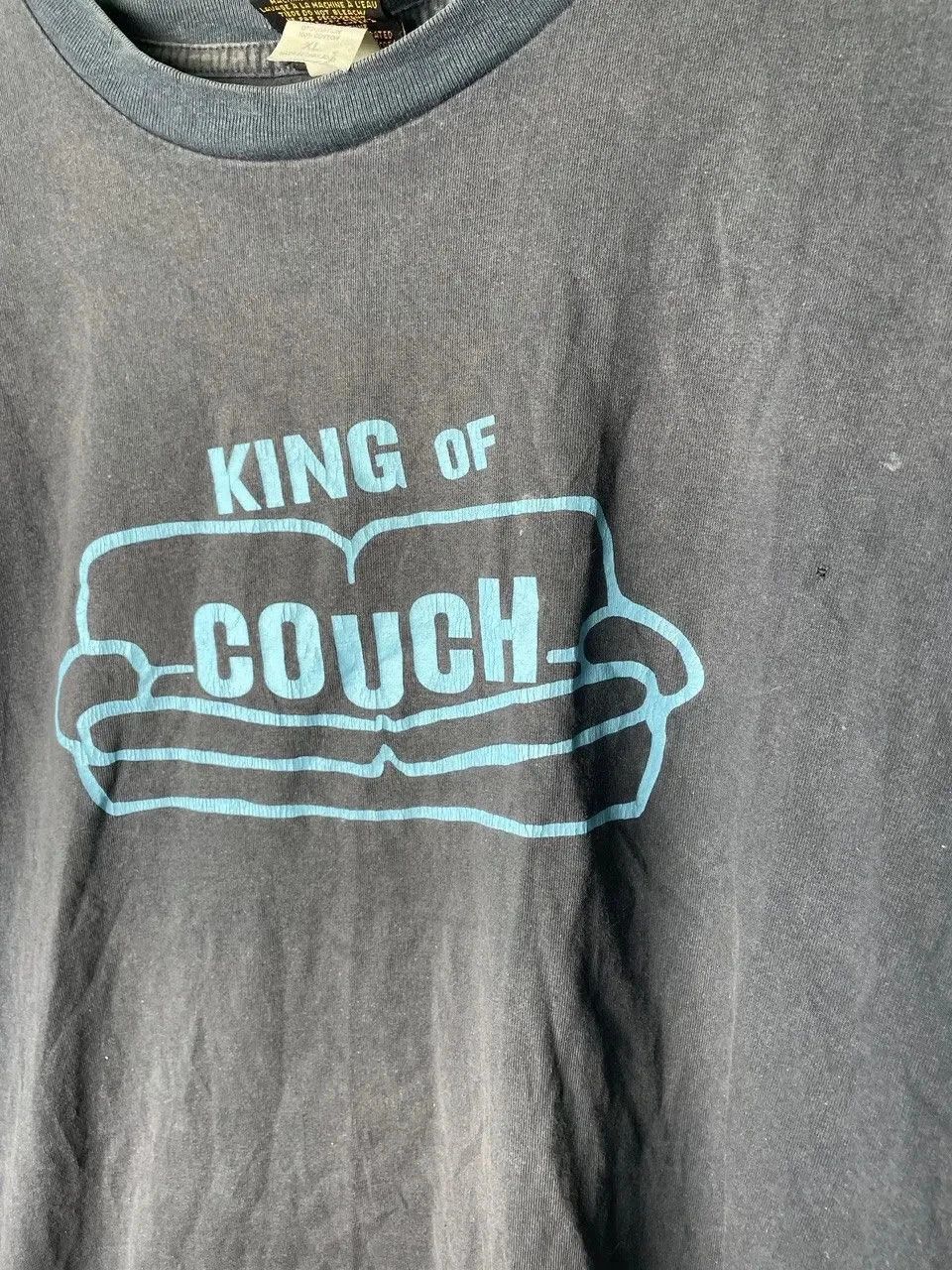 Changes Changes “King of Couch” Vintage Rare T-Shirt Black Size XL Size US XL / EU 56 / 4 - 2 Thumbnail